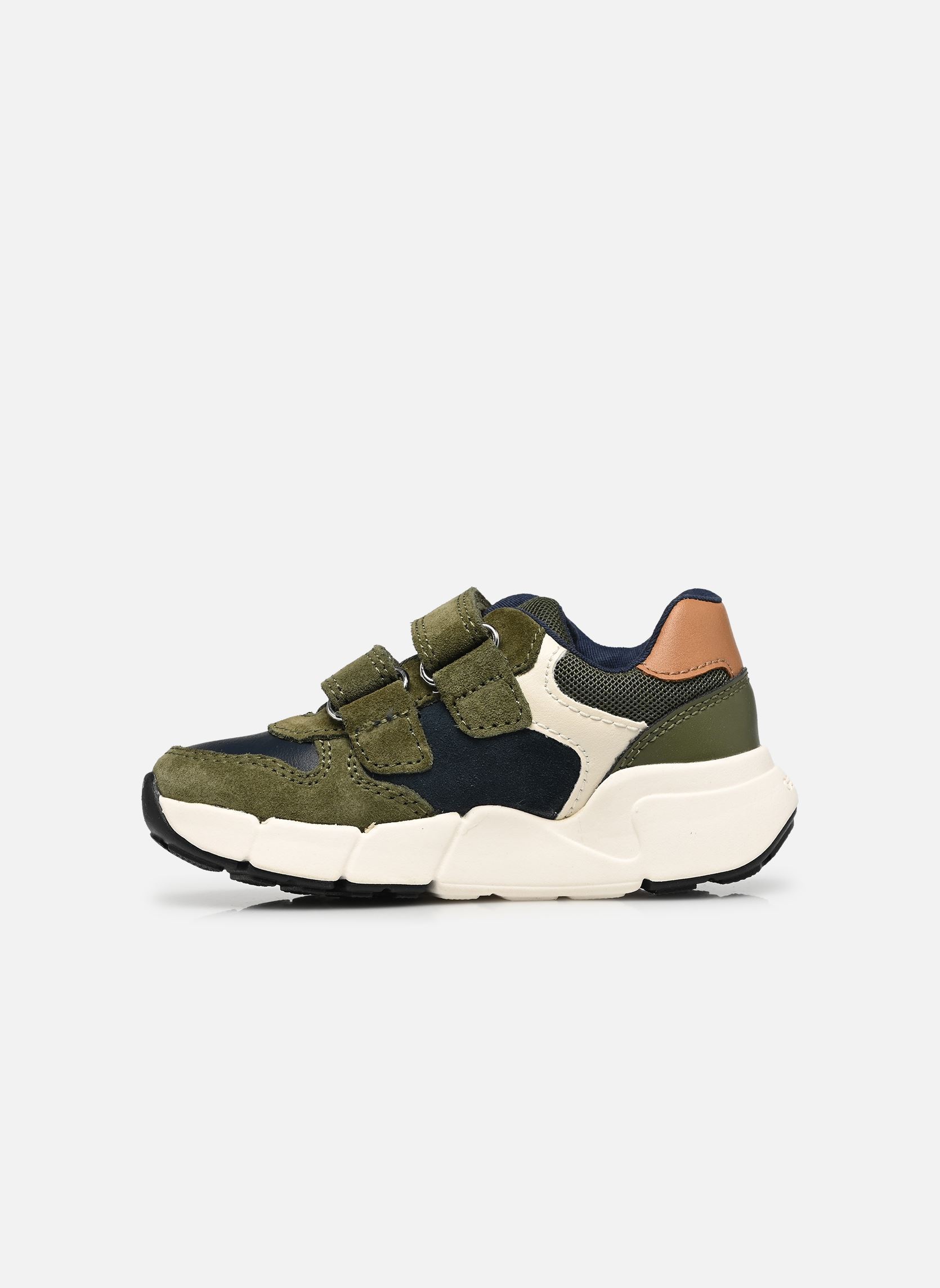 Sneakers B Flexyper Mini Boy jongens groen Geox Sneakers B Flexyper Mini Boy jongens groen MUSK/COGNAC
