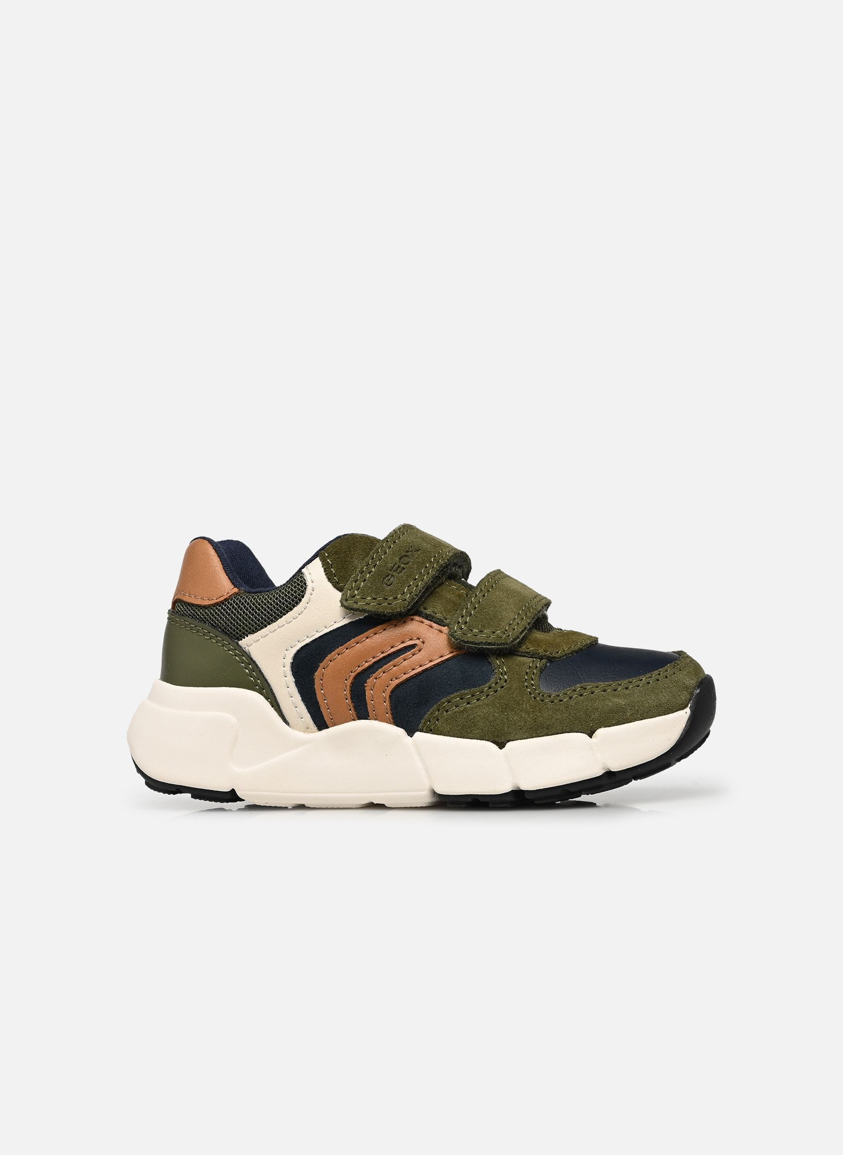 Sneakers B Flexyper Mini Boy jongens groen Geox Sneakers B Flexyper Mini Boy jongens groen MUSK/COGNAC
