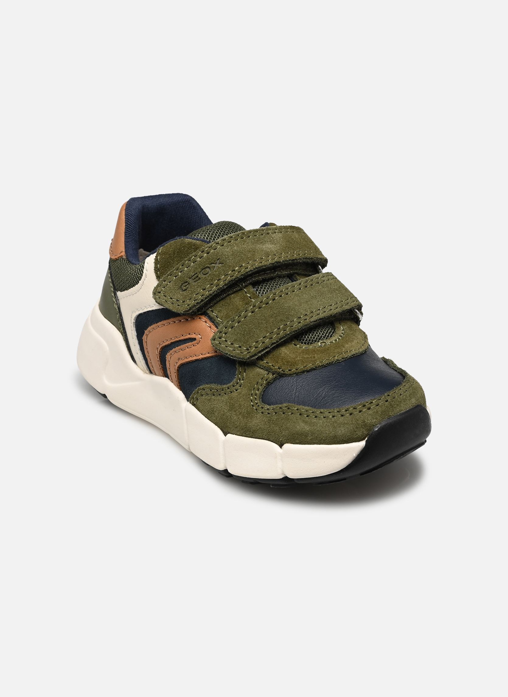 Sneakers B Flexyper Mini Boy jongens groen Geox Sneakers B Flexyper Mini Boy jongens groen MUSK/COGNAC