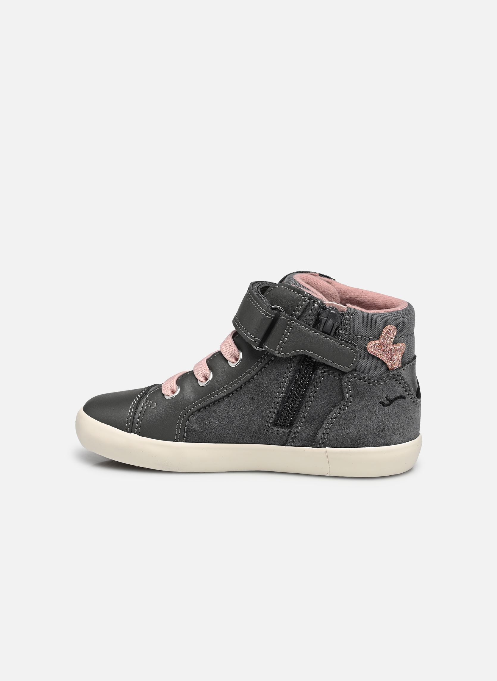 Baskets hautes B Gisli Girl B661MA fille gris Geox Baskets hautes B Gisli Girl B661MA fille gris DK GREY