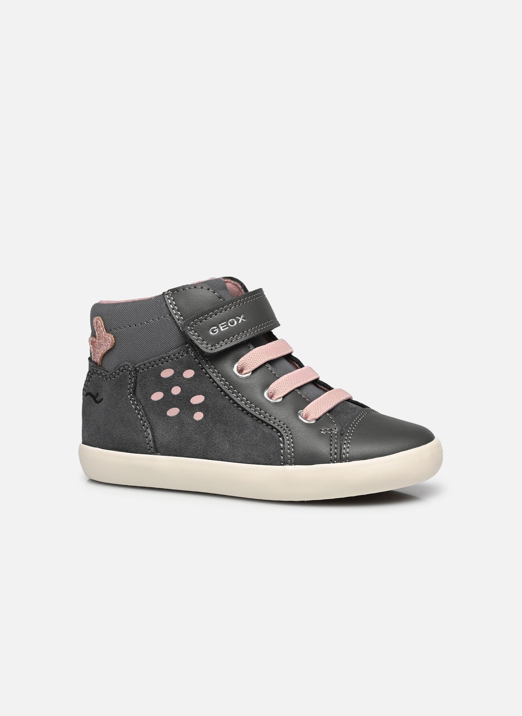 Baskets hautes B Gisli Girl B661MA fille gris Geox Baskets hautes B Gisli Girl B661MA fille gris DK GREY