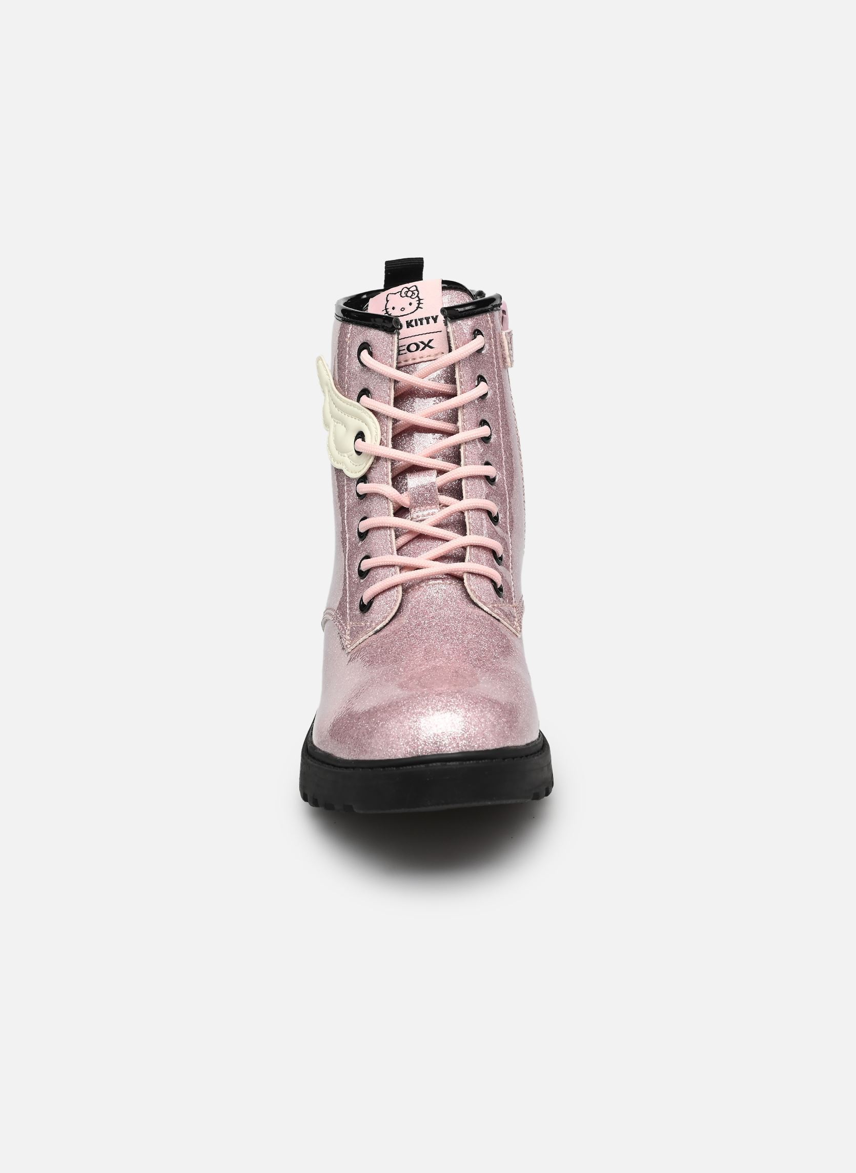 Bottines J Casey Fille J6620E fille rose Geox Bottines J Casey Fille J6620E fille rose PINK/BLACK