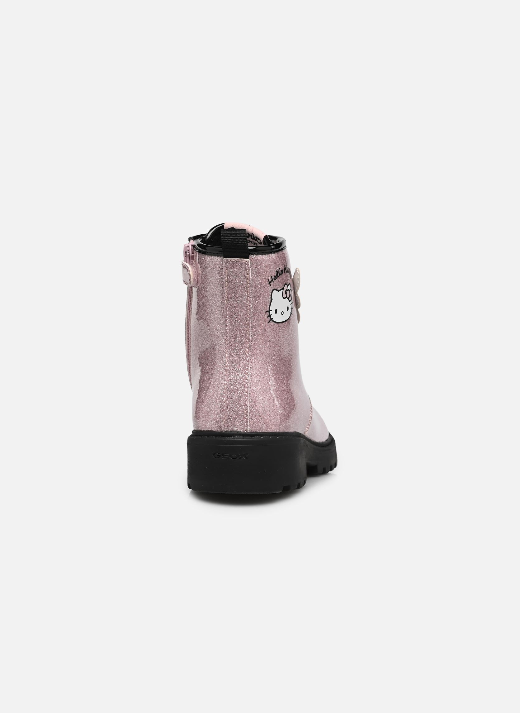 Bottines J Casey Fille J6620E fille rose Geox Bottines J Casey Fille J6620E fille rose PINK/BLACK