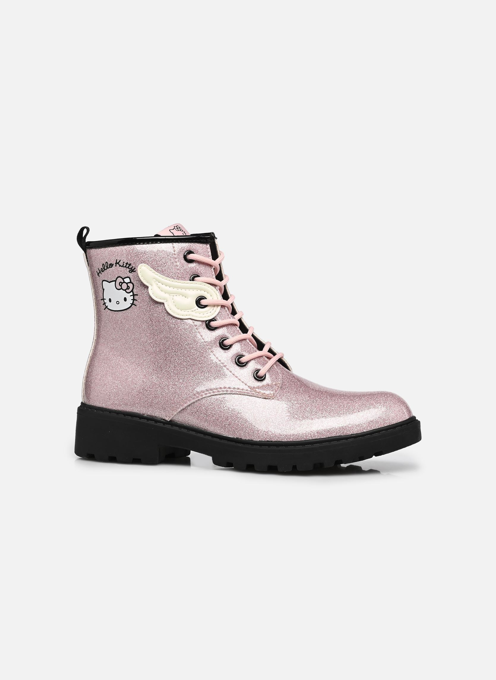 Bottines J Casey Fille J6620E fille rose Geox Bottines J Casey Fille J6620E fille rose PINK/BLACK