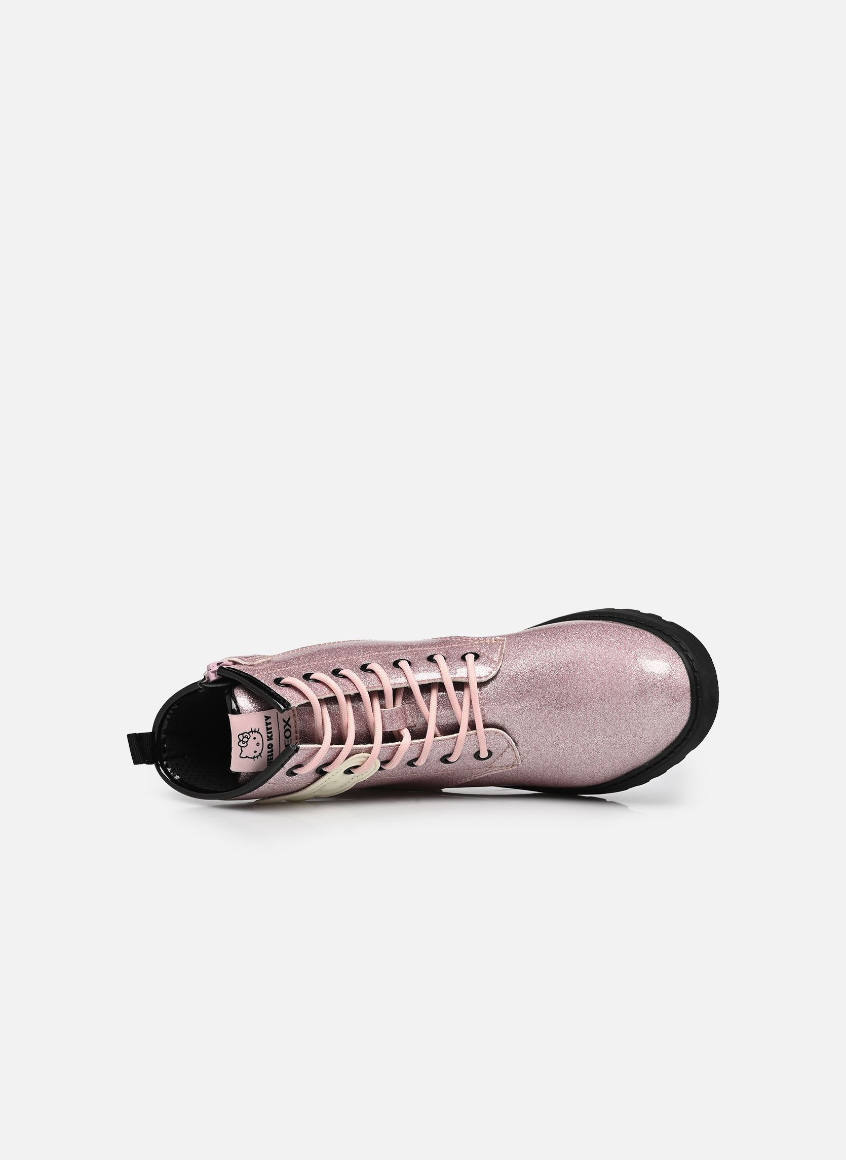 Bottines J Casey Fille J6620E fille rose Geox Bottines J Casey Fille J6620E fille rose PINK/BLACK