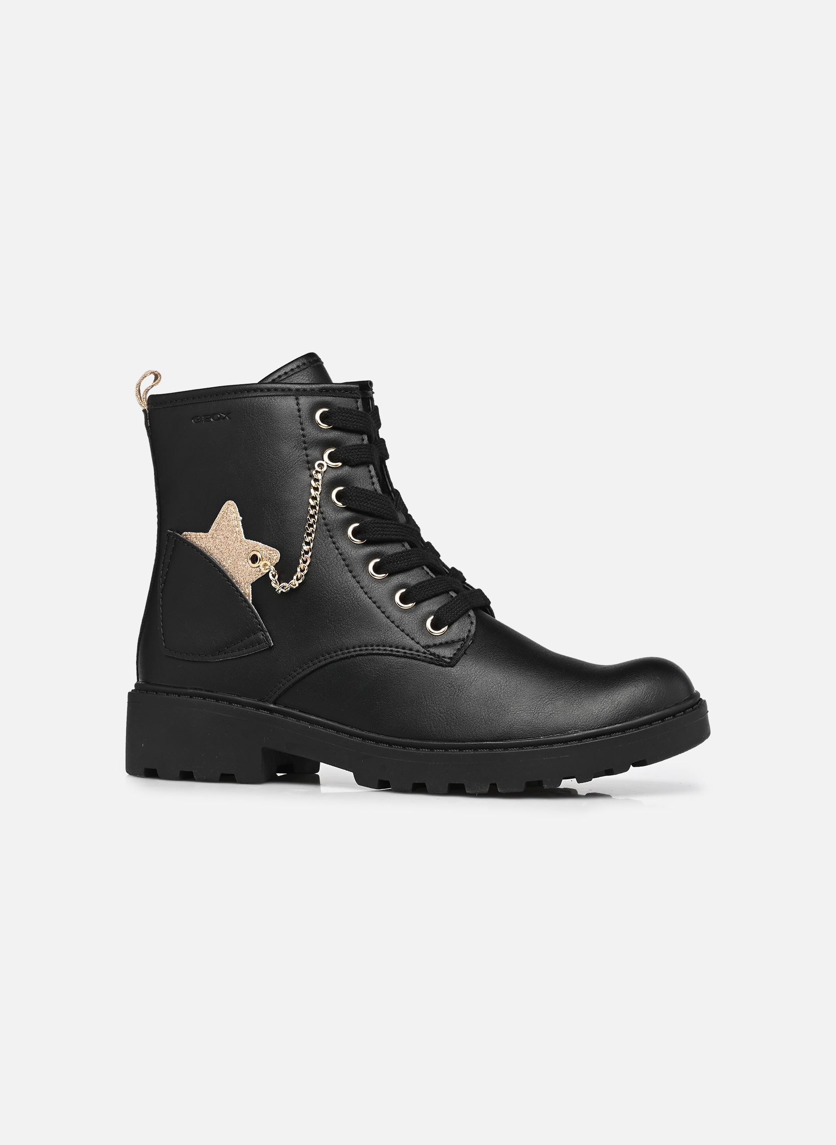 Stiefeletten / Ankle Boots J Casey Fille J6620G mädchen schwarz Geox Stiefeletten / Ankle Boots J Casey Fille J6620G mädchen schwarz BLACK/LT GOLD