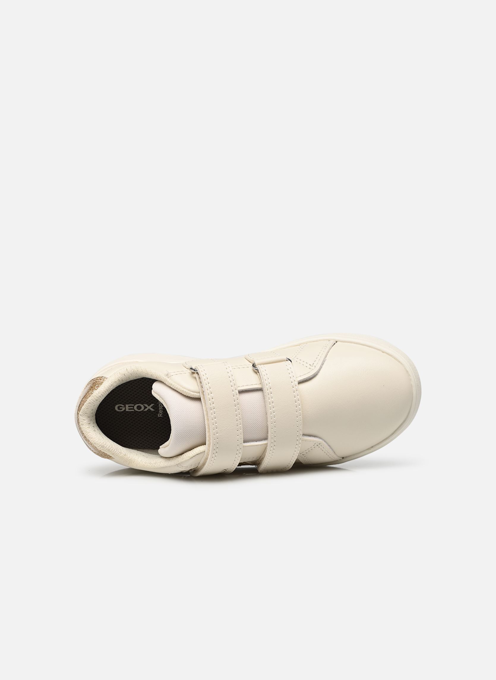 Baskets basses J Eclyper Girl J66LRG fille blanc Geox Baskets basses J Eclyper Girl J66LRG fille blanc LT IVORY/GOLD