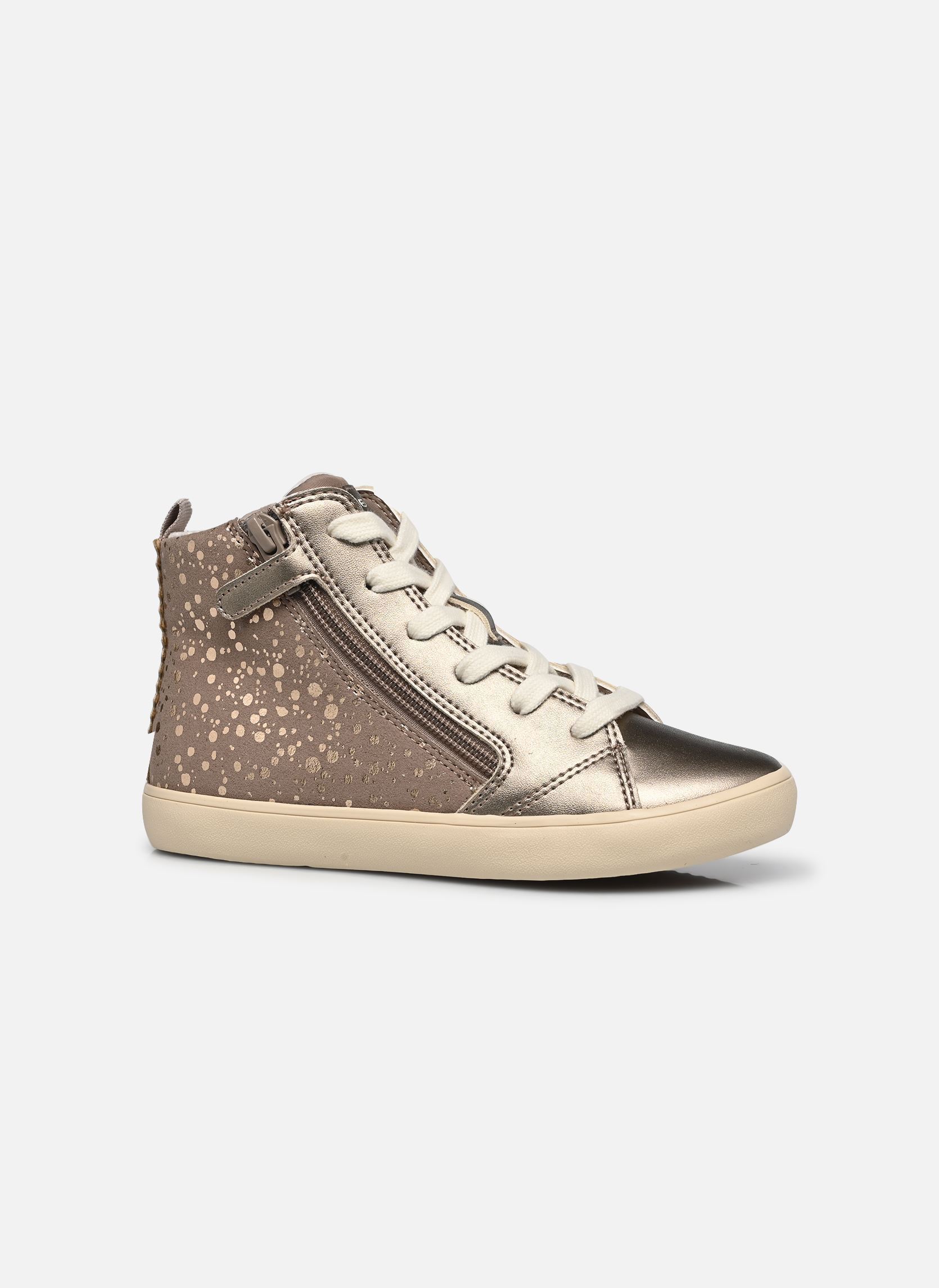 Hoge sneakers J Gisli Girl J664ND meisjes beige Geox Hoge sneakers J Gisli Girl J664ND meisjes beige DK BEIGE