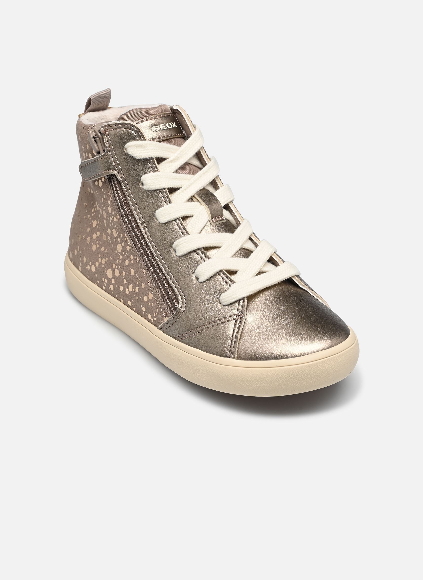 Hoge sneakers J Gisli Girl J664ND meisjes beige Geox Hoge sneakers J Gisli Girl J664ND meisjes beige DK BEIGE