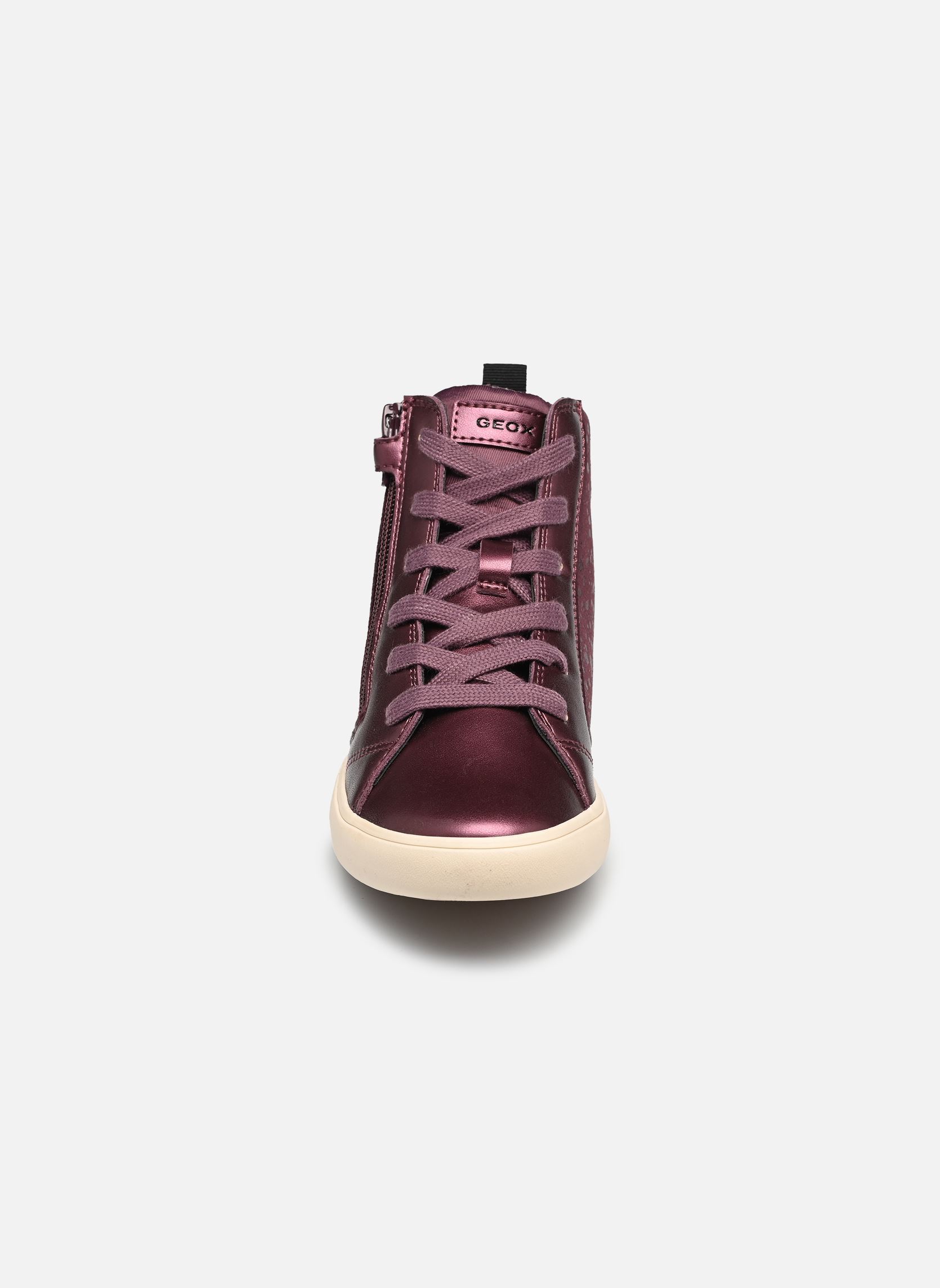 Hoge sneakers J Gisli Girl J664ND meisjes paars Geox Hoge sneakers J Gisli Girl J664ND meisjes paars PRUNE