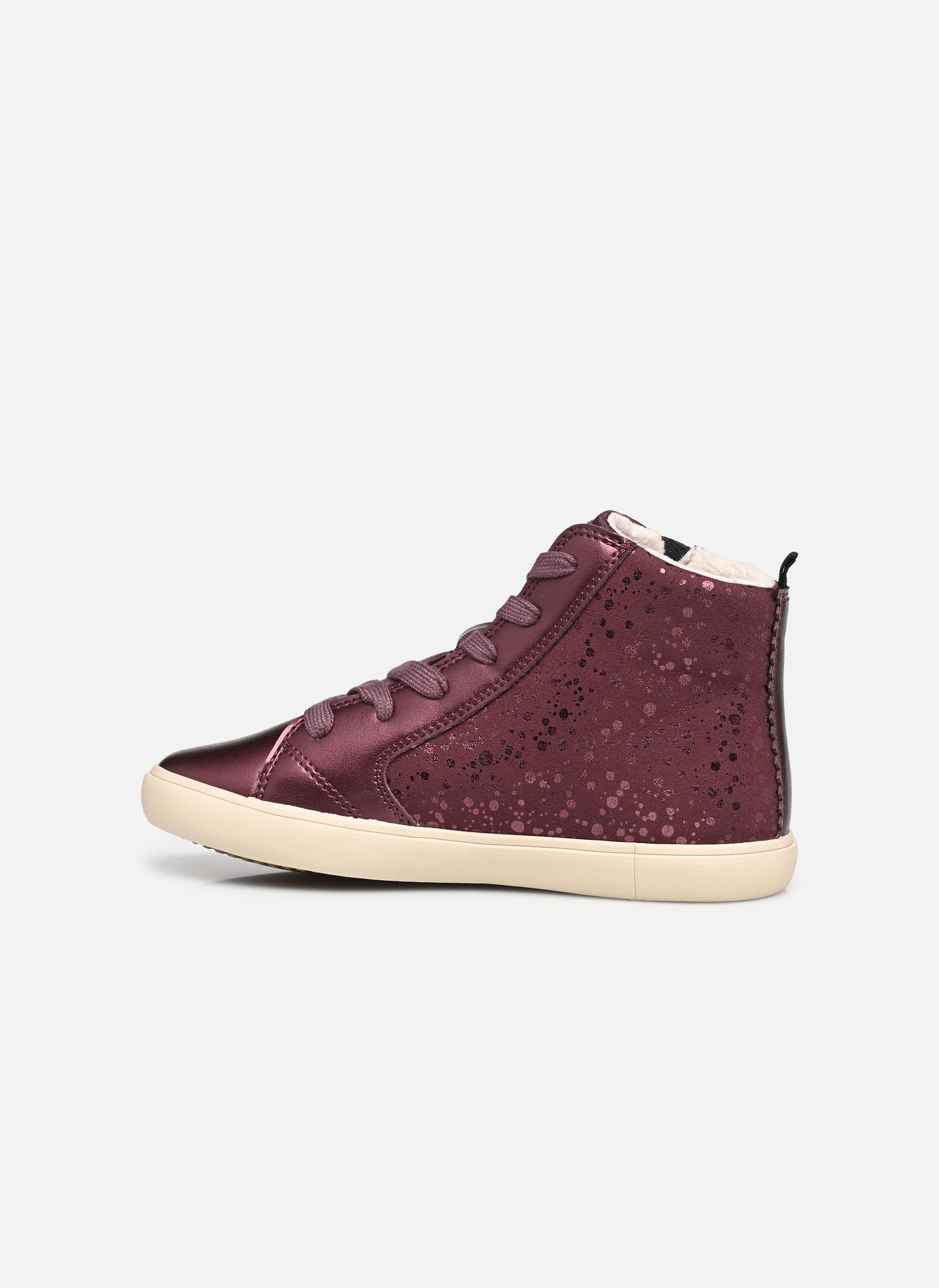 Hoge sneakers J Gisli Girl J664ND meisjes paars Geox Hoge sneakers J Gisli Girl J664ND meisjes paars PRUNE