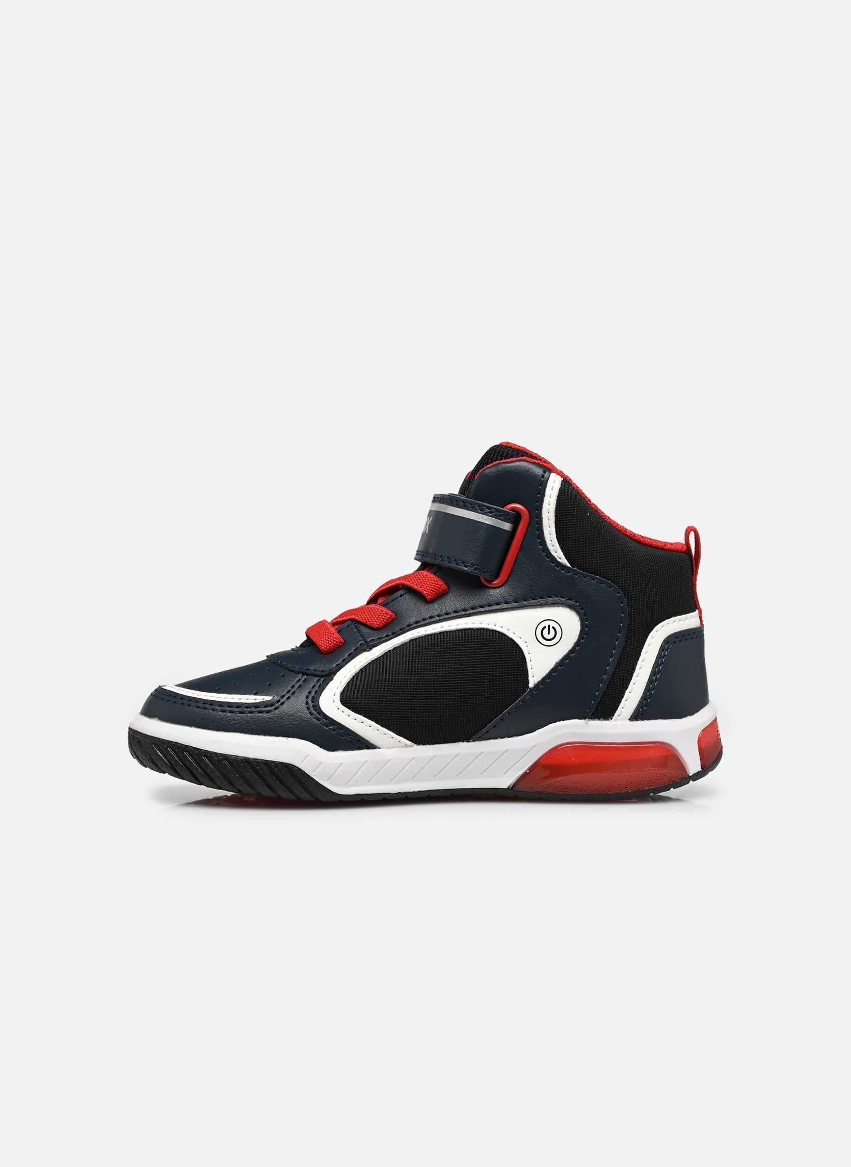 Baskets hautes J Inek Boy J669CA garçon bleu Geox Baskets hautes J Inek Boy J669CA garçon bleu NAVY/RED