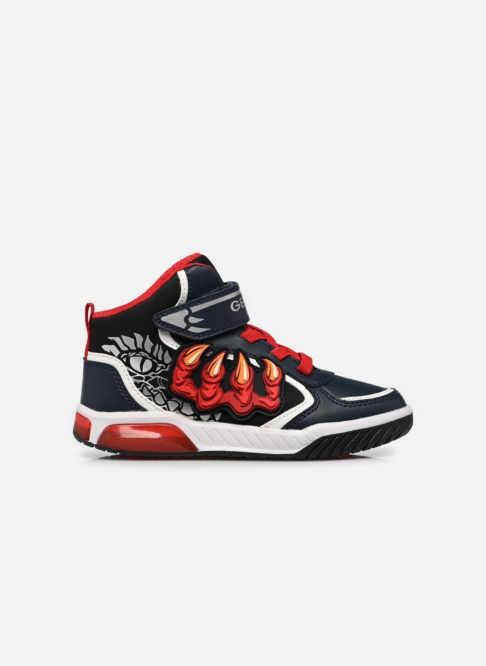 Baskets hautes J Inek Boy J669CA garçon bleu Geox Baskets hautes J Inek Boy J669CA garçon bleu NAVY/RED