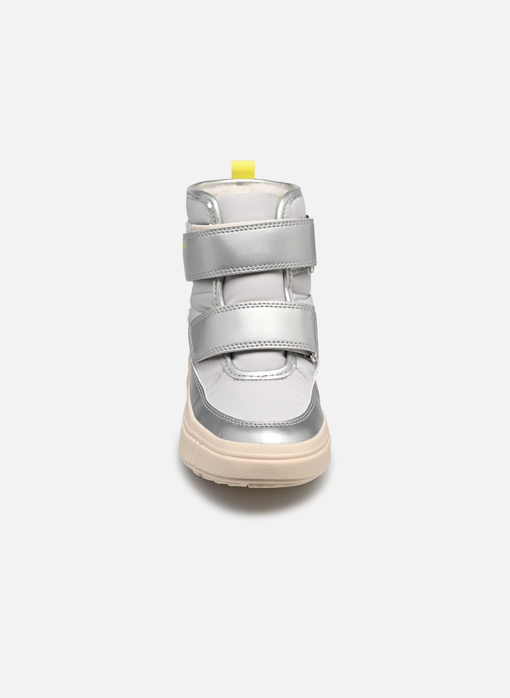 Bottines et bottes J Laquinny Girl B AB fille argent Geox Bottines et bottes J Laquinny Girl B AB fille argent SILVER/FLUO YELLOW