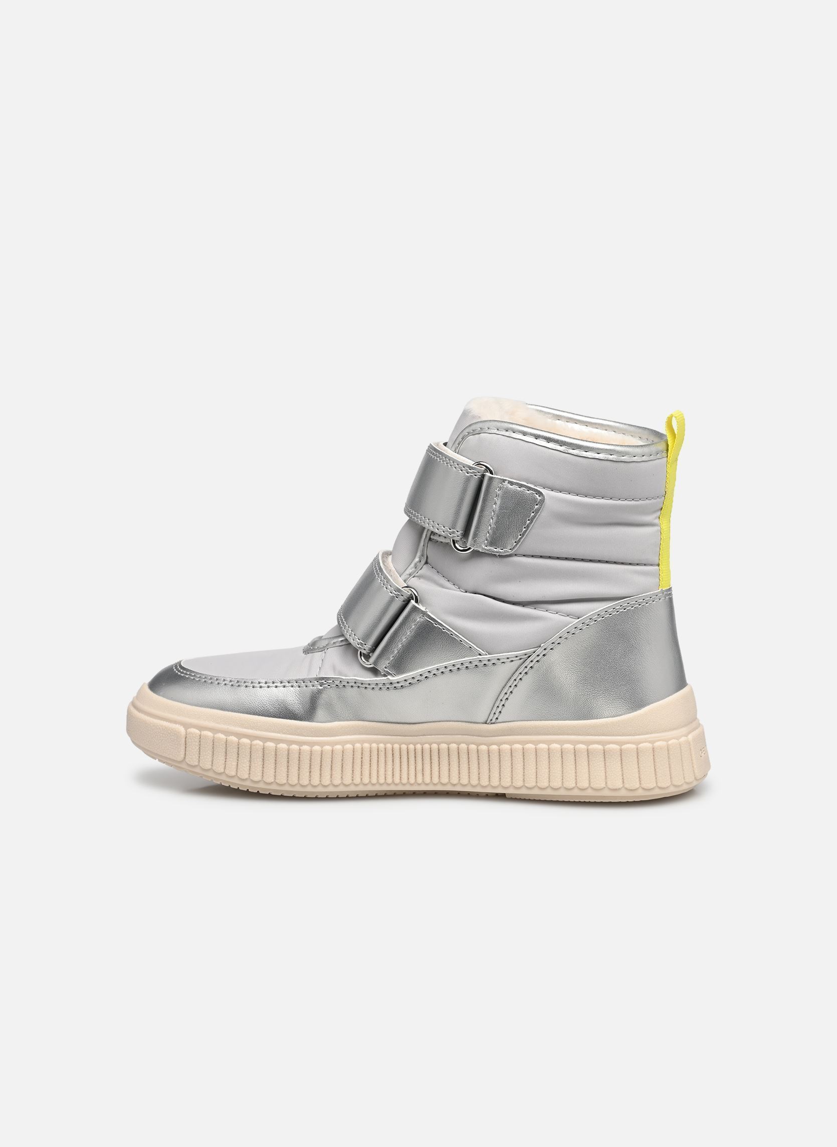 Bottines et bottes J Laquinny Girl B AB fille argent Geox Bottines et bottes J Laquinny Girl B AB fille argent SILVER/FLUO YELLOW