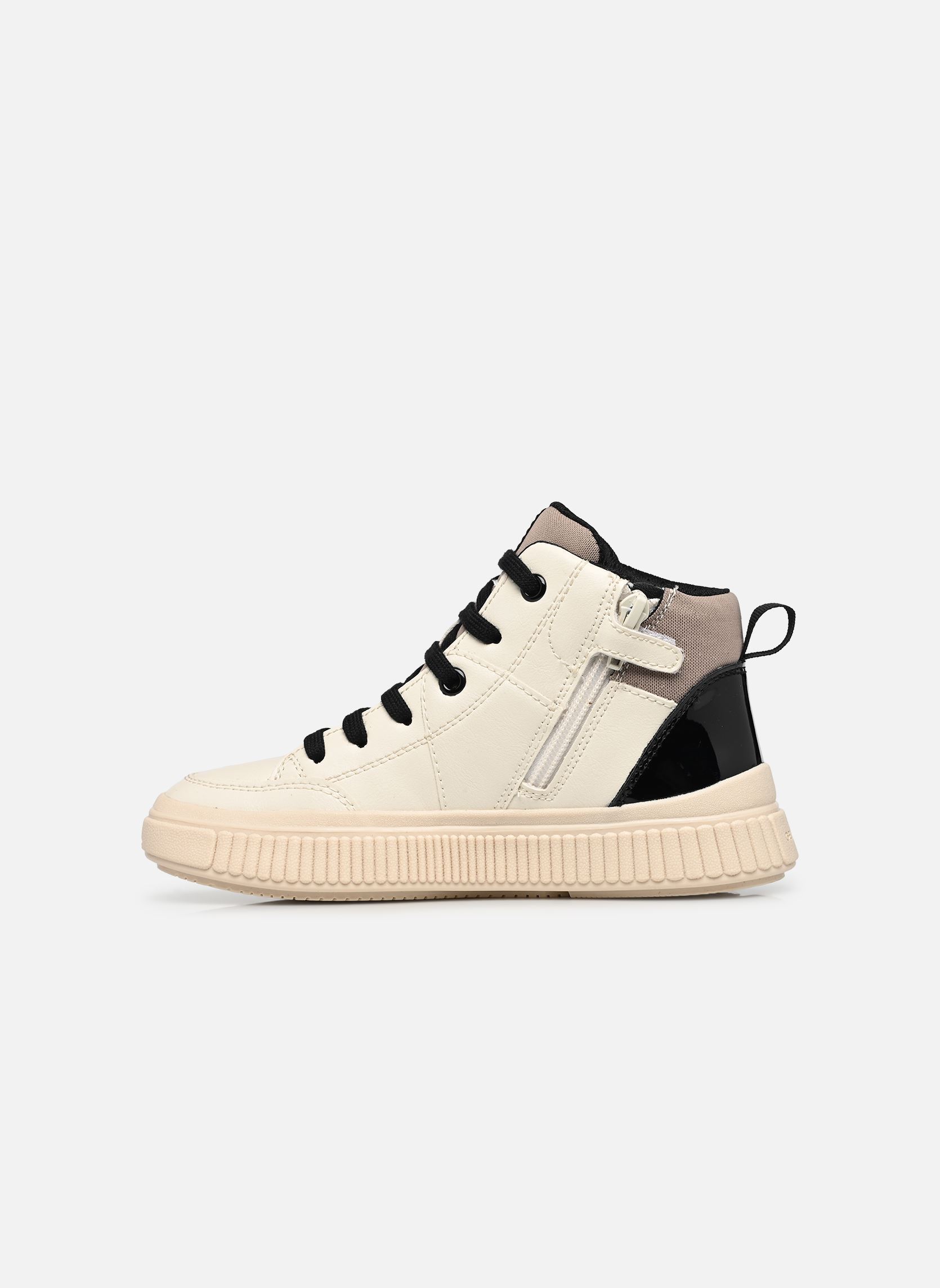 Baskets hautes J Laquinny Girl J66M3D fille beige Geox Baskets hautes J Laquinny Girl J66M3D fille beige LT IVORY/LT BRONZE
