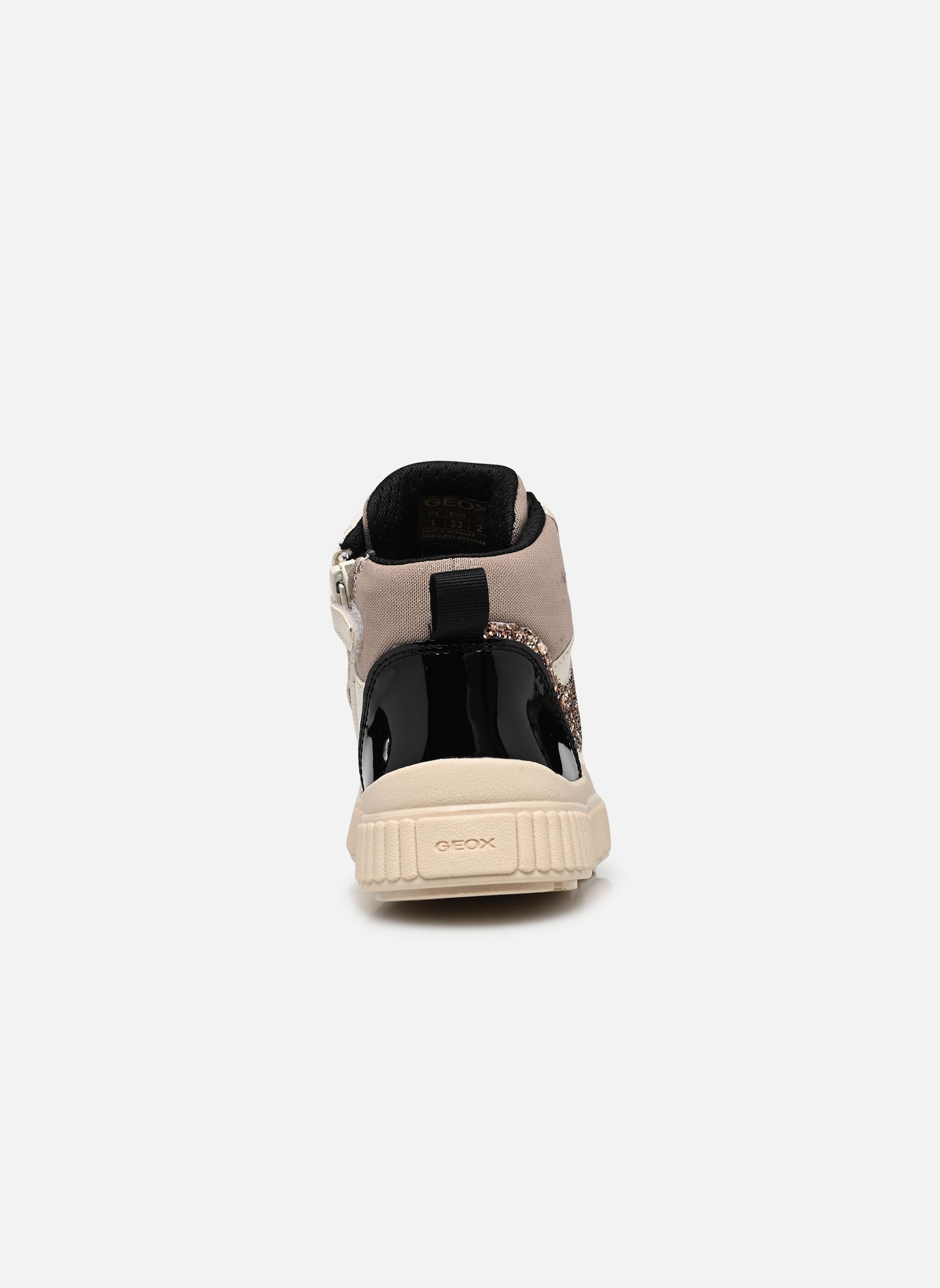 Baskets hautes J Laquinny Girl J66M3D fille beige Geox Baskets hautes J Laquinny Girl J66M3D fille beige LT IVORY/LT BRONZE