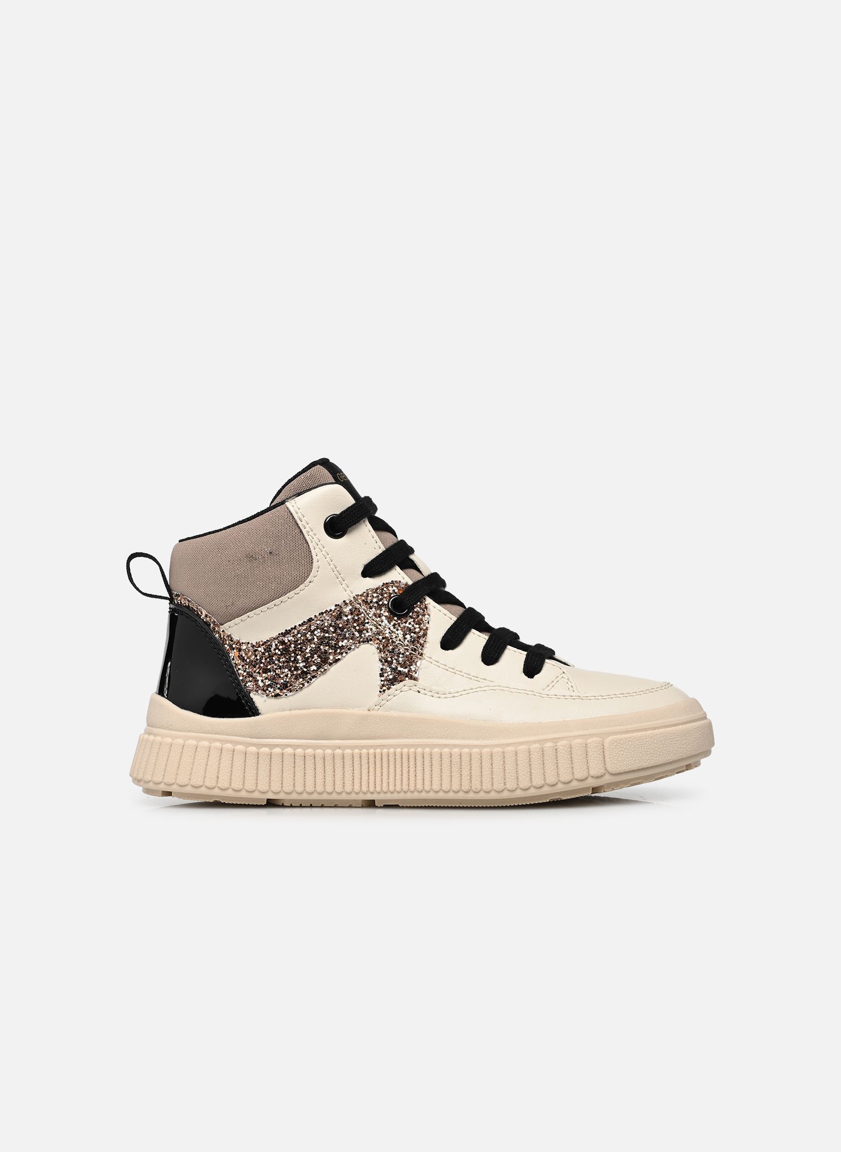 Baskets hautes J Laquinny Girl J66M3D fille beige Geox Baskets hautes J Laquinny Girl J66M3D fille beige LT IVORY/LT BRONZE