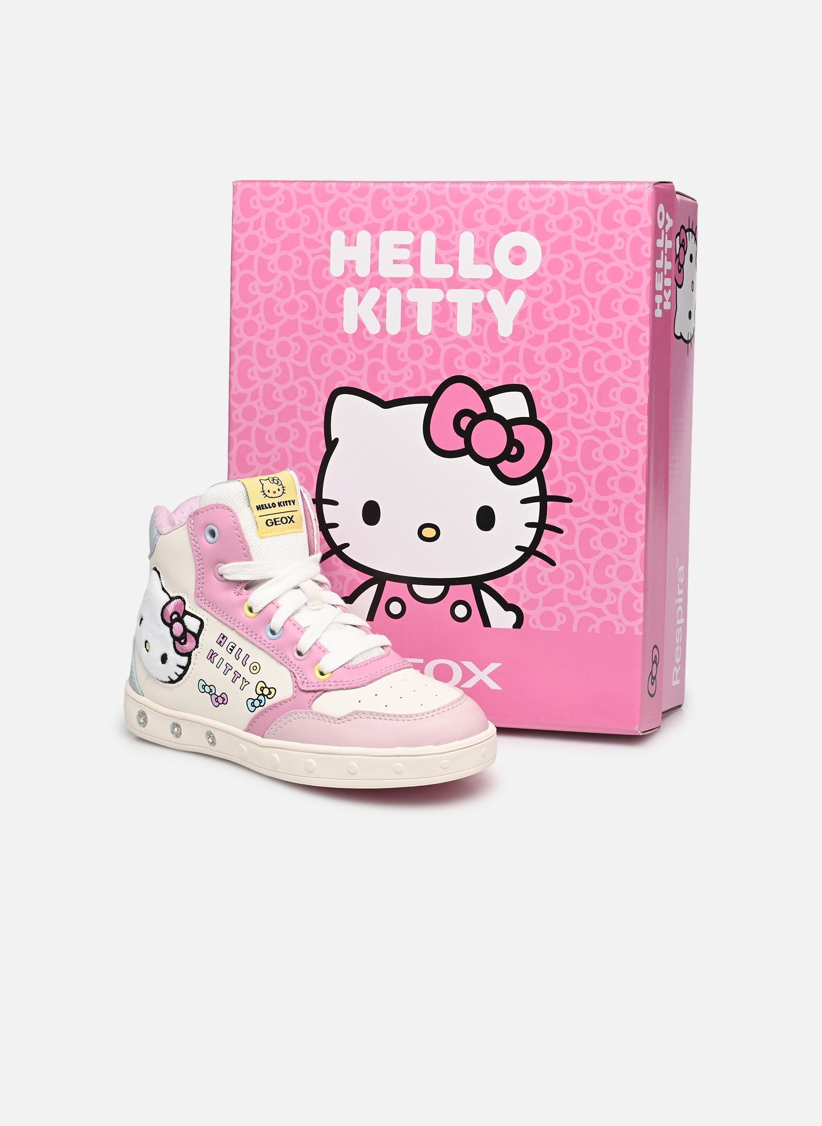 Baskets hautes J Skylin Girl J668WD fille multicolore Geox Baskets hautes J Skylin Girl J668WD fille multicolore PINK/MULTICOLOR