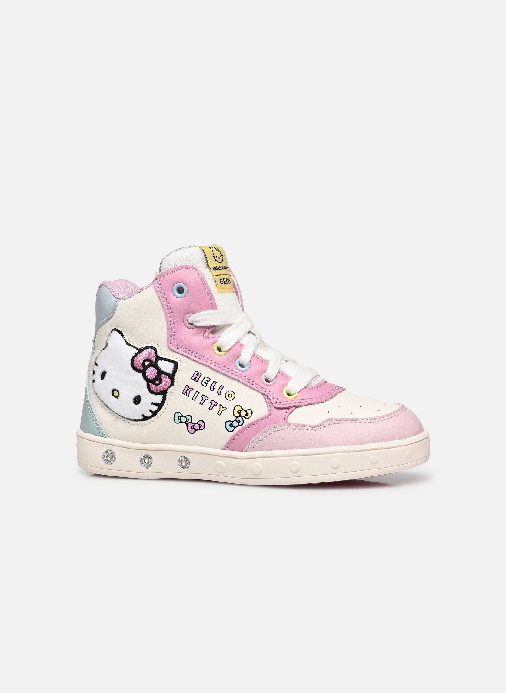 Baskets hautes J Skylin Girl J668WD fille multicolore Geox Baskets hautes J Skylin Girl J668WD fille multicolore PINK/MULTICOLOR