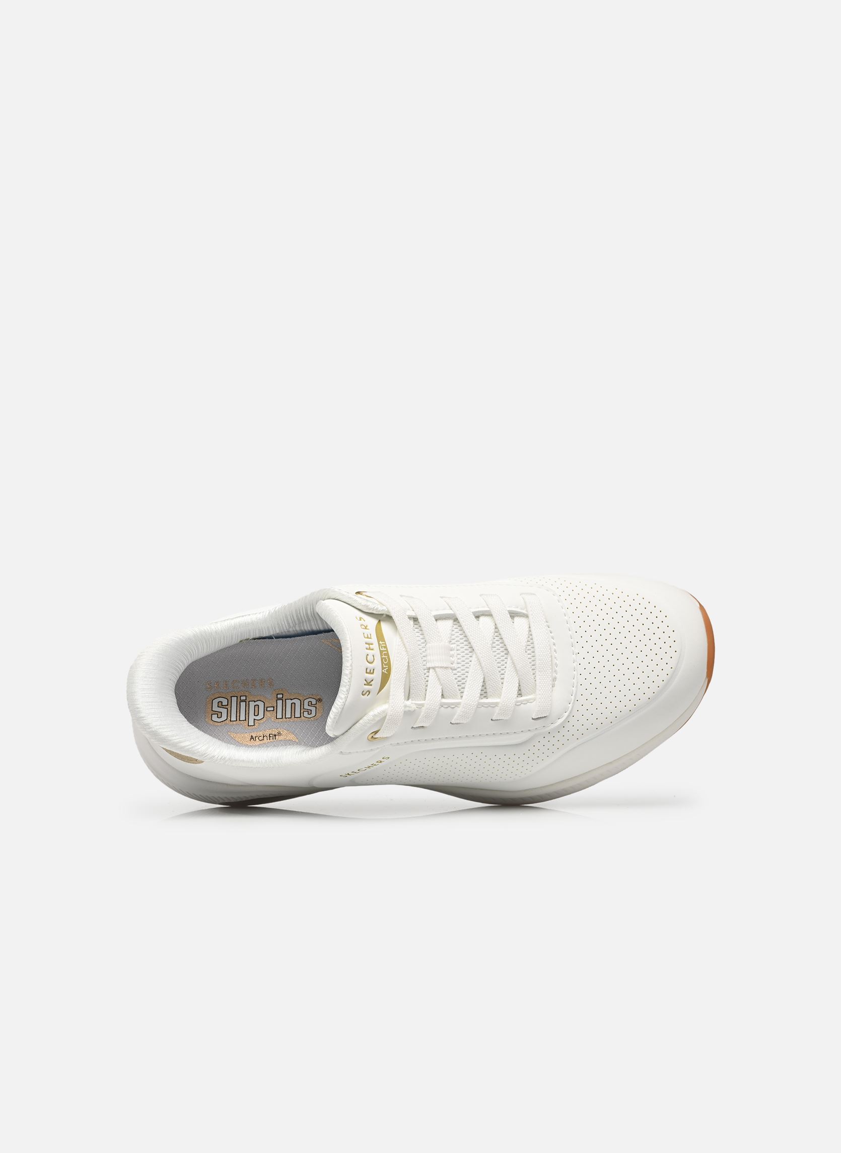 Sneakers SLIP-INS Arch Fit Uno - Relax dames wit Skechers Sneakers SLIP-INS Arch Fit Uno - Relax dames wit WHT