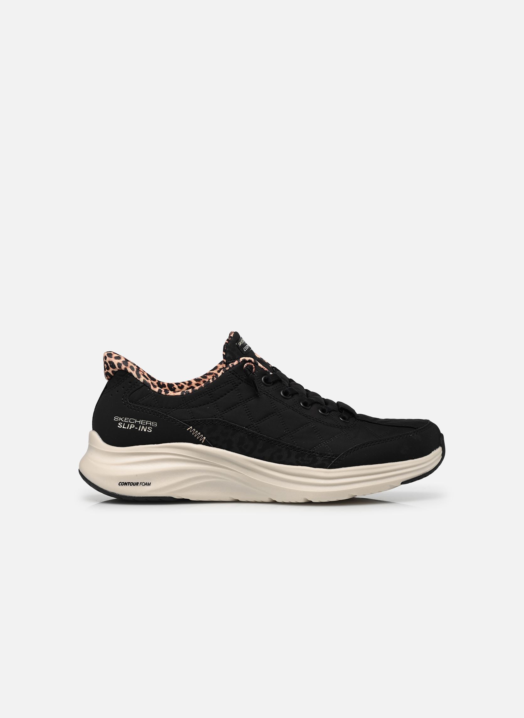 Baskets SLIP-INS Contour Foam - Leo D femme noir Skechers Baskets SLIP-INS Contour Foam - Leo D femme noir BLK