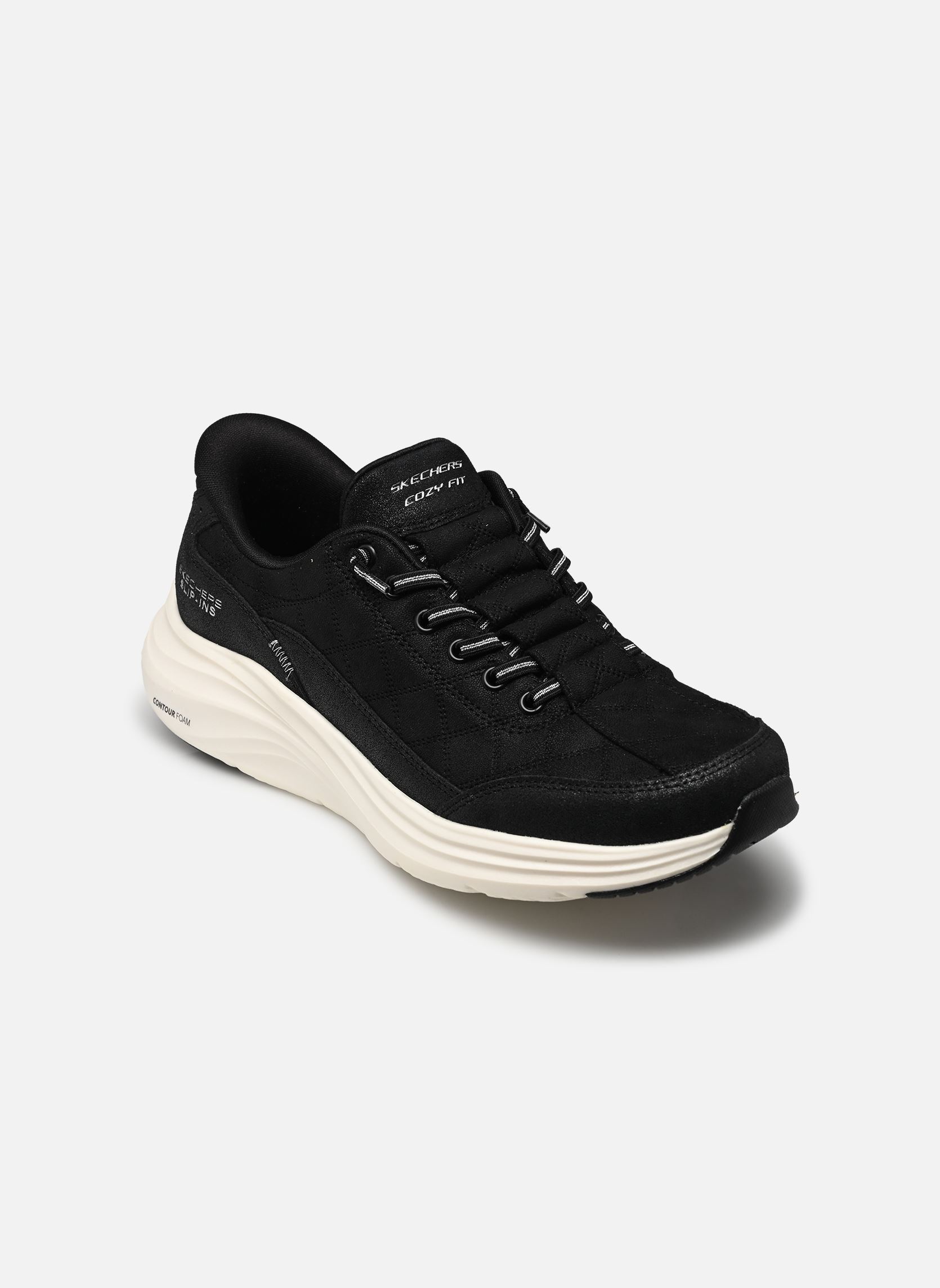 Sneaker SLIP-INS Contour Foam - Nat E damen schwarz Skechers Sneaker SLIP-INS Contour Foam - Nat E damen schwarz BKSL
