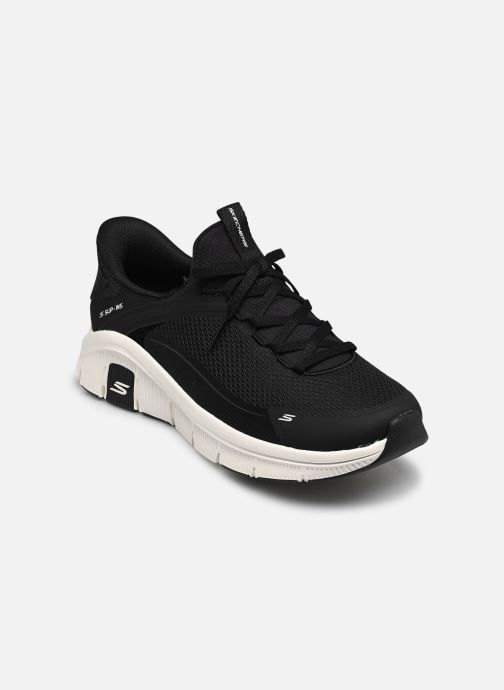 Skechers Baskets SLIP-INS Relaxed Fit Flex femme noir