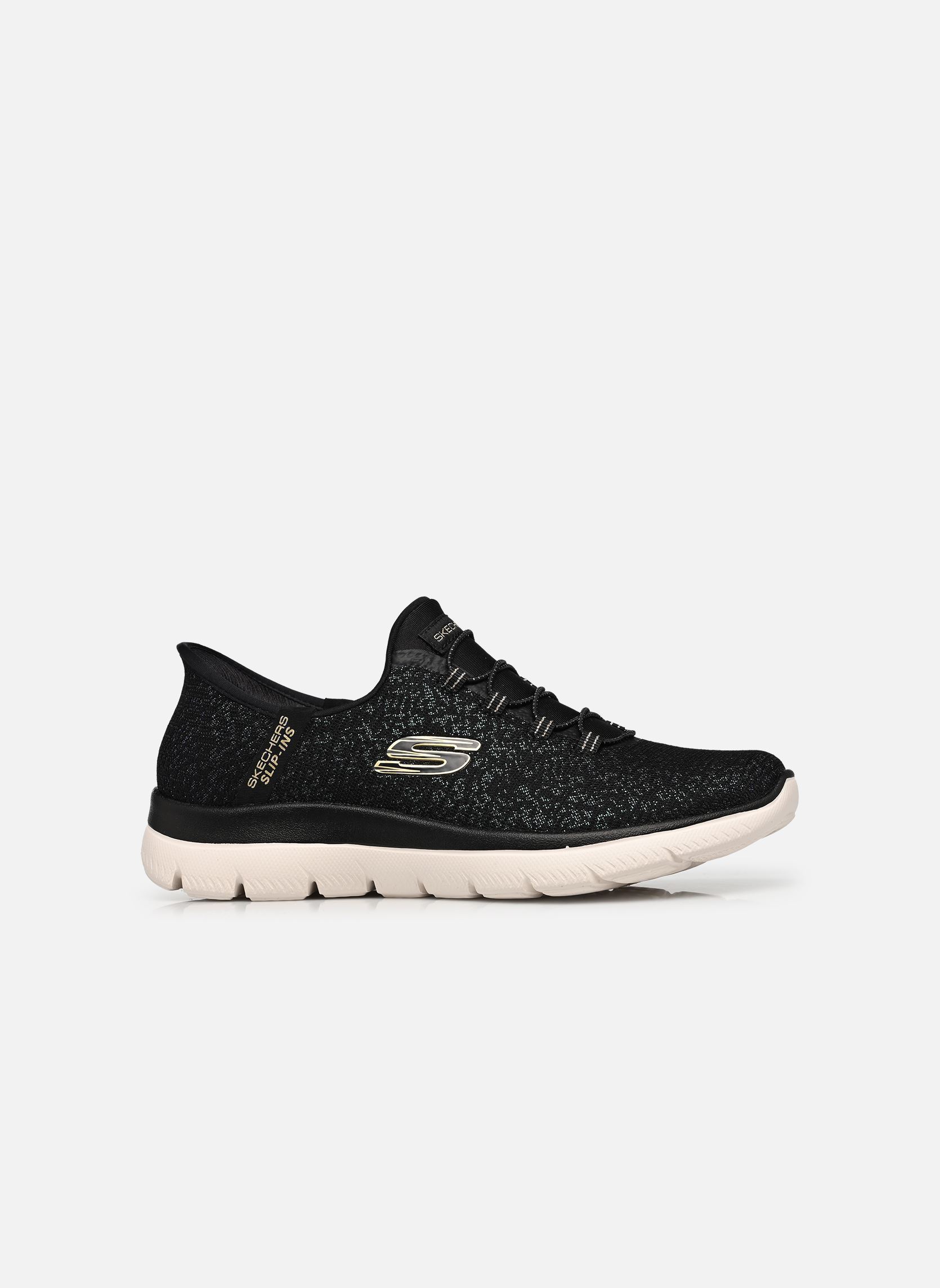 Baskets SLIP-INS Summits - Lunar Glow femme noir Skechers Baskets SLIP-INS Summits - Lunar Glow femme noir BKGD