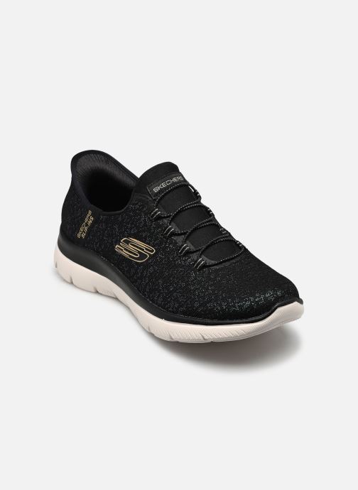 Skechers Baskets SLIP-INS Summits - Lunar Glow femme noir