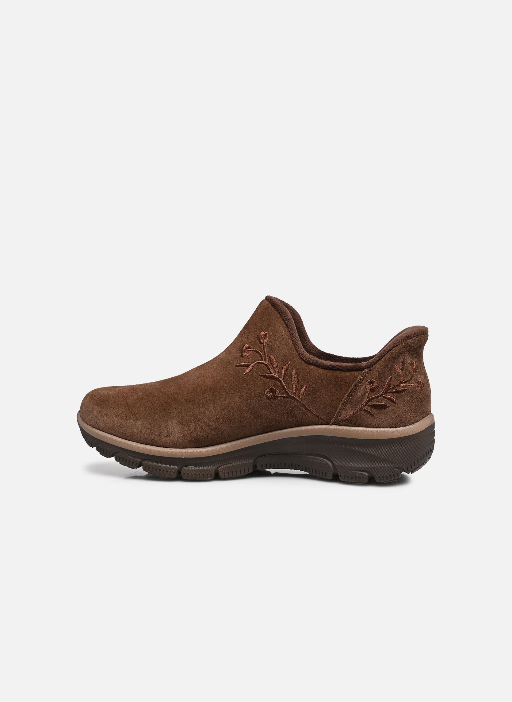 Bottines et boots SLIP-INS Easy Going - Floral femme marron Skechers Bottines et boots SLIP-INS Easy Going - Floral femme marron CHOC