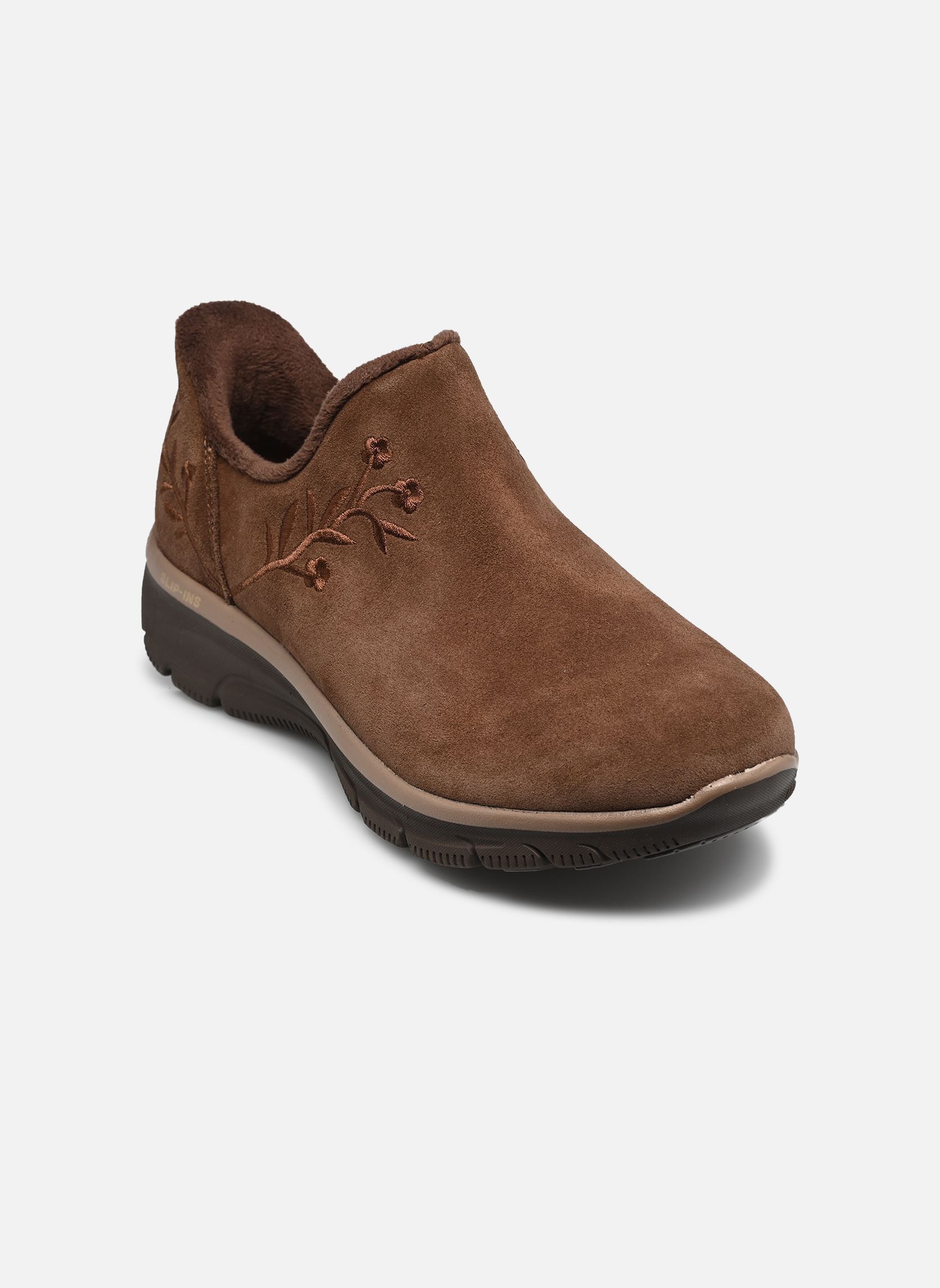 Bottines et boots SLIP-INS Easy Going - Floral femme marron Skechers Bottines et boots SLIP-INS Easy Going - Floral femme marron CHOC