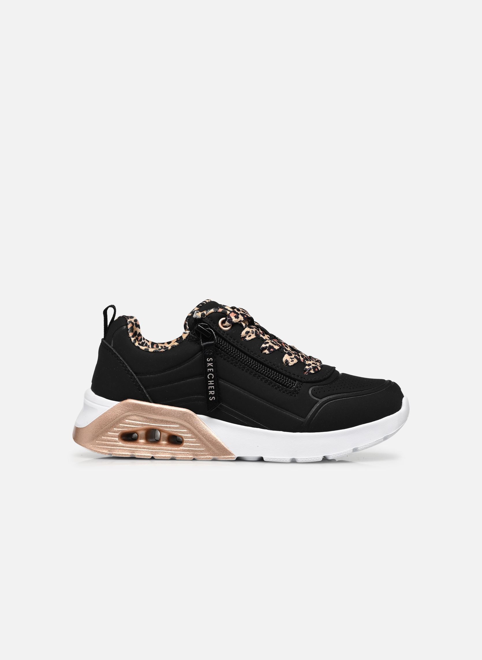 Sneaker Uno Lite 2.0 - Leopard Stride mädchen schwarz Skechers Sneaker Uno Lite 2.0 - Leopard Stride mädchen schwarz BLK