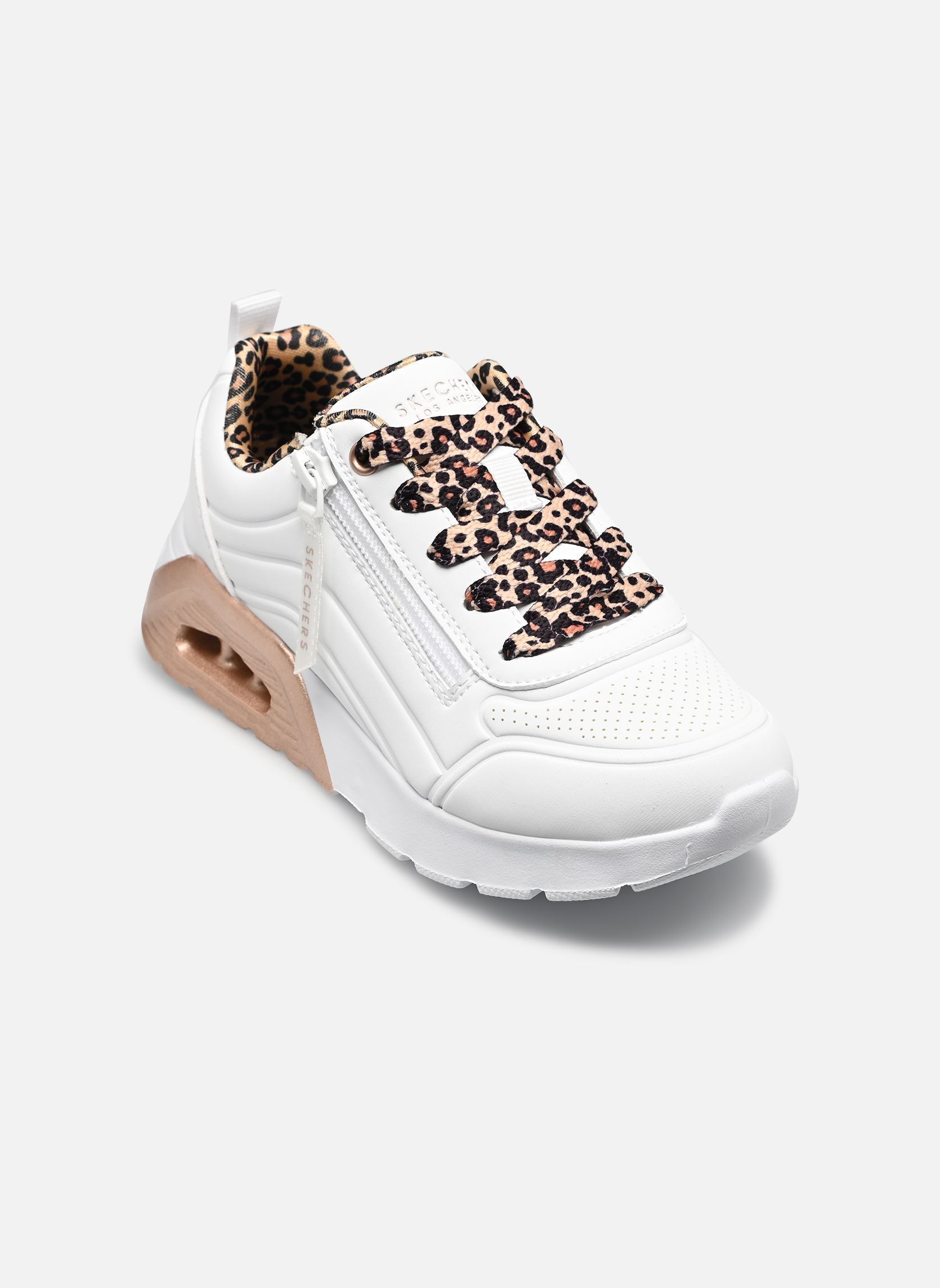 Sneaker Uno Lite 2.0 - Leopard Stride mädchen weiß Skechers Sneaker Uno Lite 2.0 - Leopard Stride mädchen weiß WHT