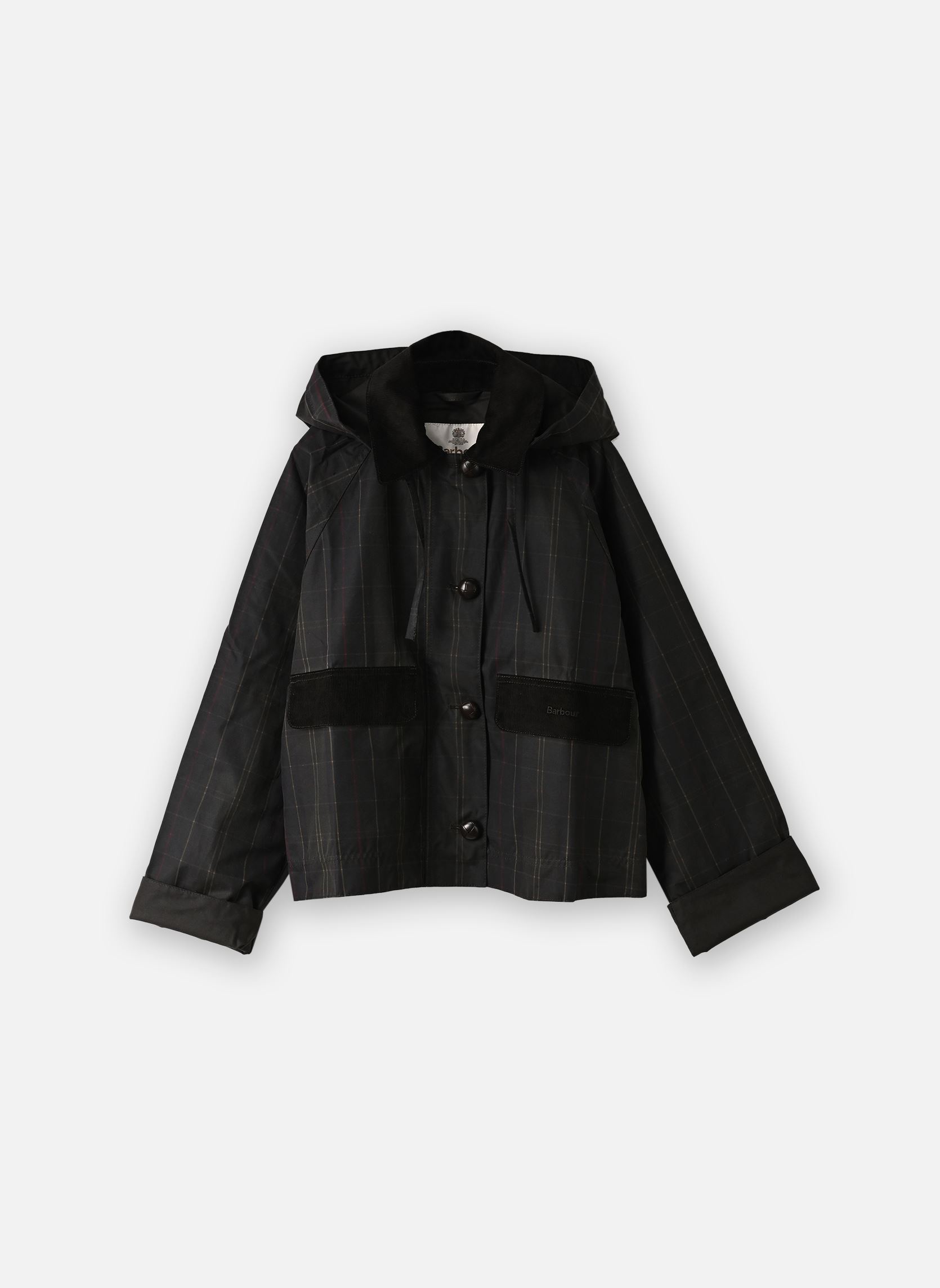 Vestes Adina Checked Wax Jacket femme gris Barbour Vestes Adina Checked Wax Jacket femme gris CLASSIC TARTAN