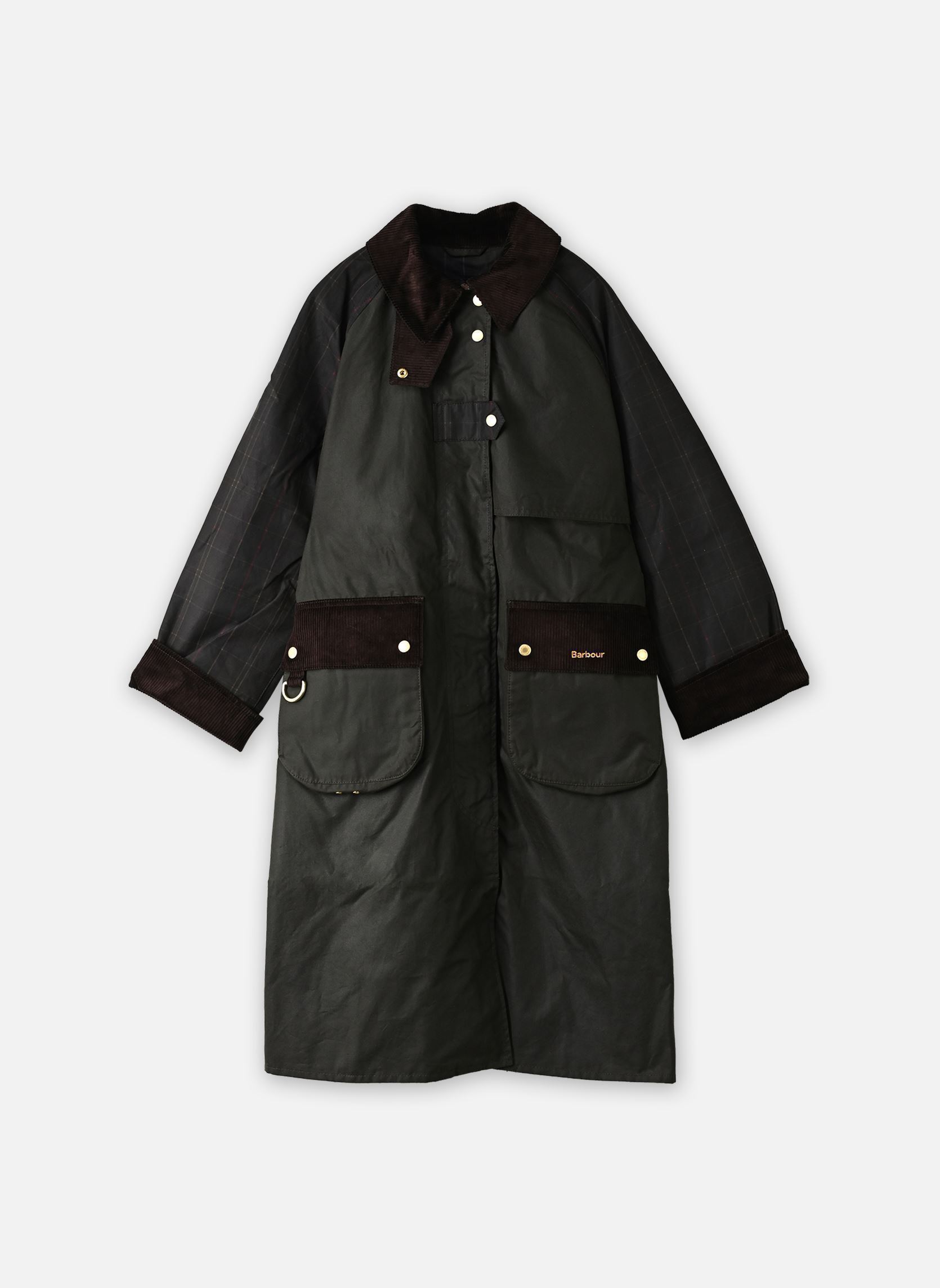 Vestes et manteaux Checked Kirklees Wax Jacket femme marron Barbour Vestes et manteaux Checked Kirklees Wax Jacket femme marron FERN/CLASSIC/SHADOW CLASS