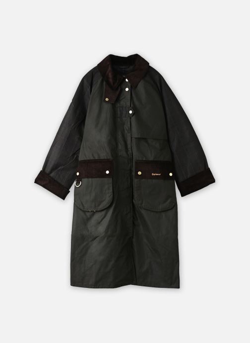 Barbour Vestes et manteaux Checked Kirklees Wax Jacket femme marron