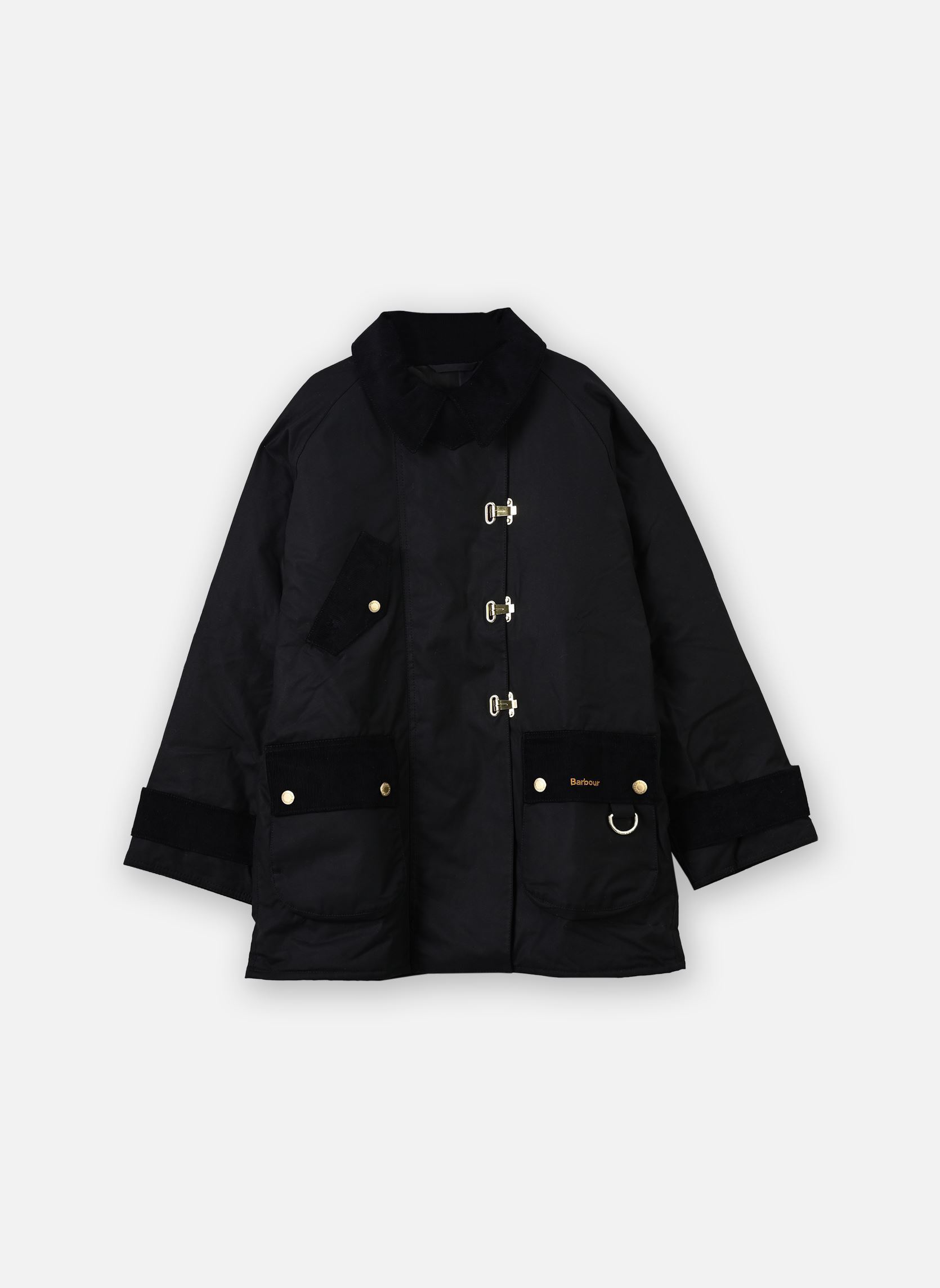 Jassen en mantels Felton Wax Jacket dames zwart Barbour Jassen en mantels Felton Wax Jacket dames zwart BLACK/MIXED TARTAN