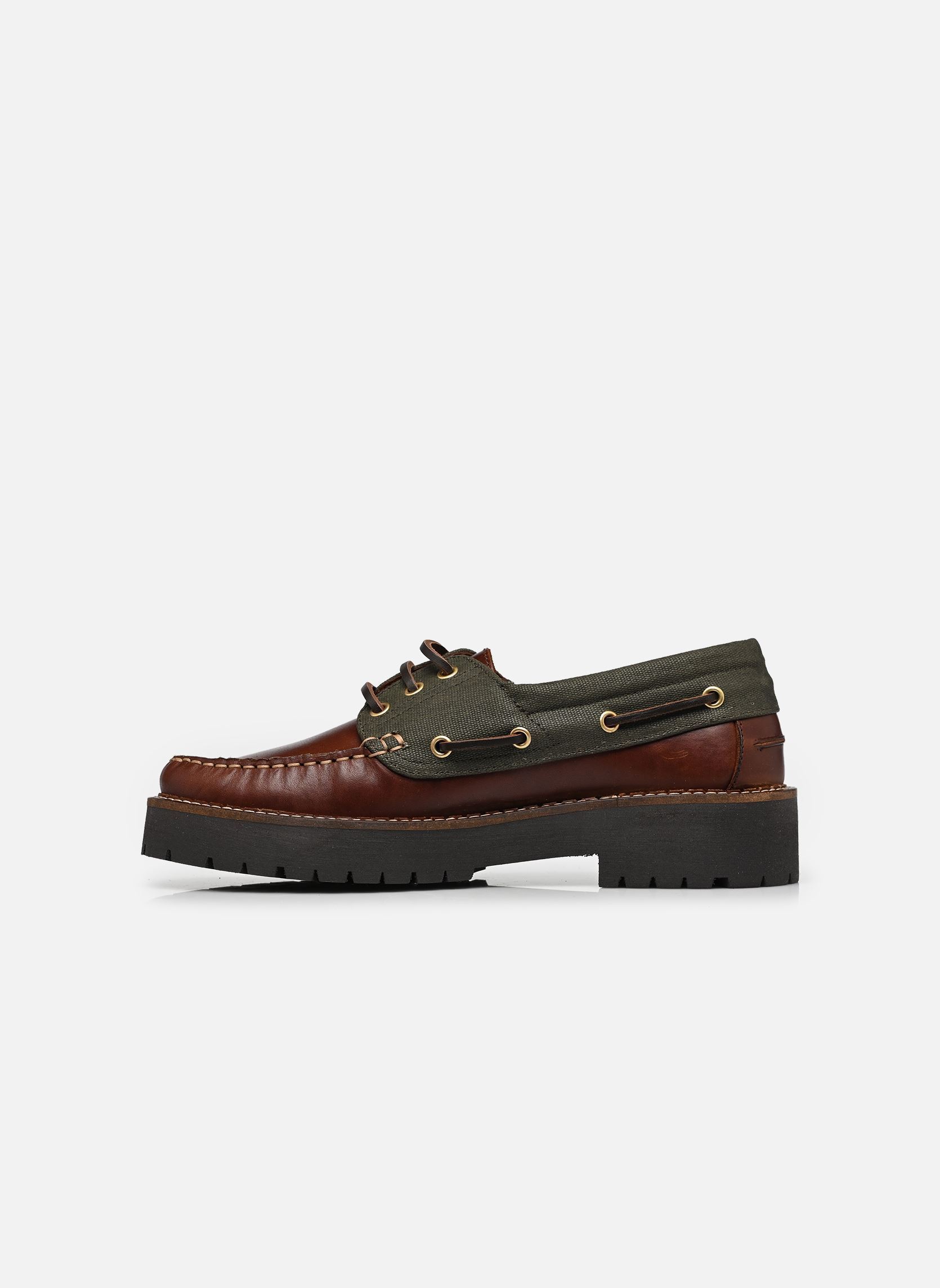Chaussures bateaux Darras Boat Shoe femme marron Barbour Chaussures bateaux Darras Boat Shoe femme marron MAHOGANY/OLIVE