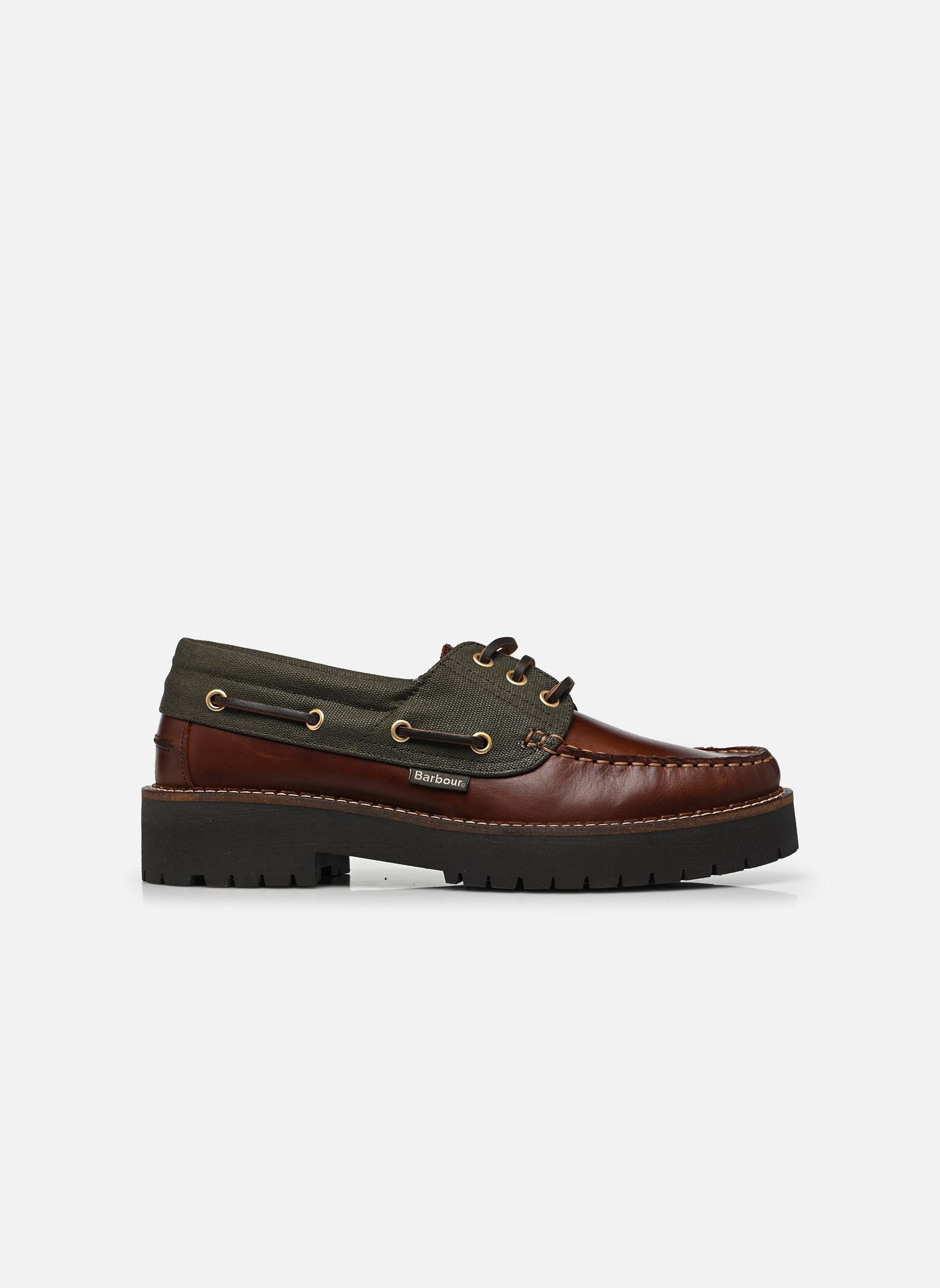 Chaussures bateaux Darras Boat Shoe femme marron Barbour Chaussures bateaux Darras Boat Shoe femme marron MAHOGANY/OLIVE
