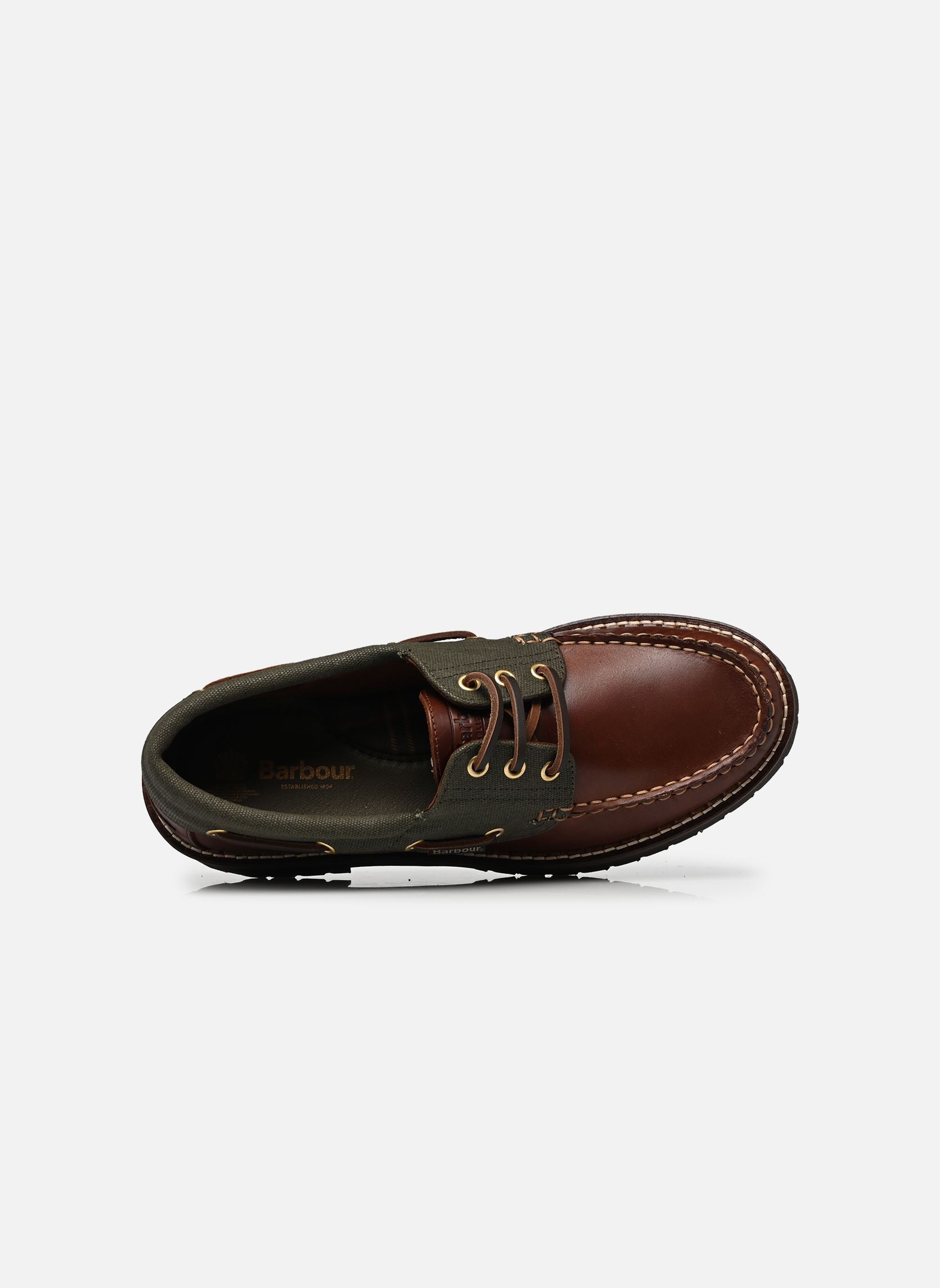 Chaussures bateaux Darras Boat Shoe femme marron Barbour Chaussures bateaux Darras Boat Shoe femme marron MAHOGANY/OLIVE