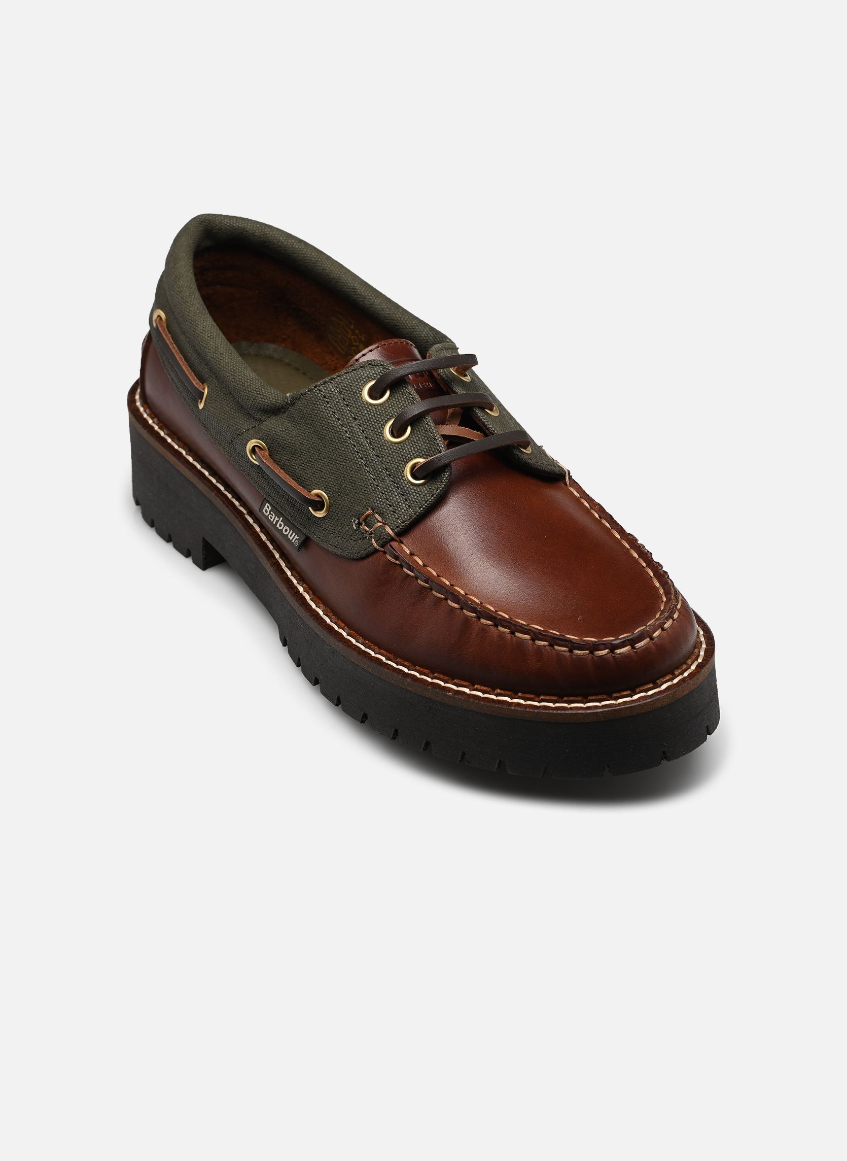 Chaussures bateaux Darras Boat Shoe femme marron Barbour Chaussures bateaux Darras Boat Shoe femme marron MAHOGANY/OLIVE