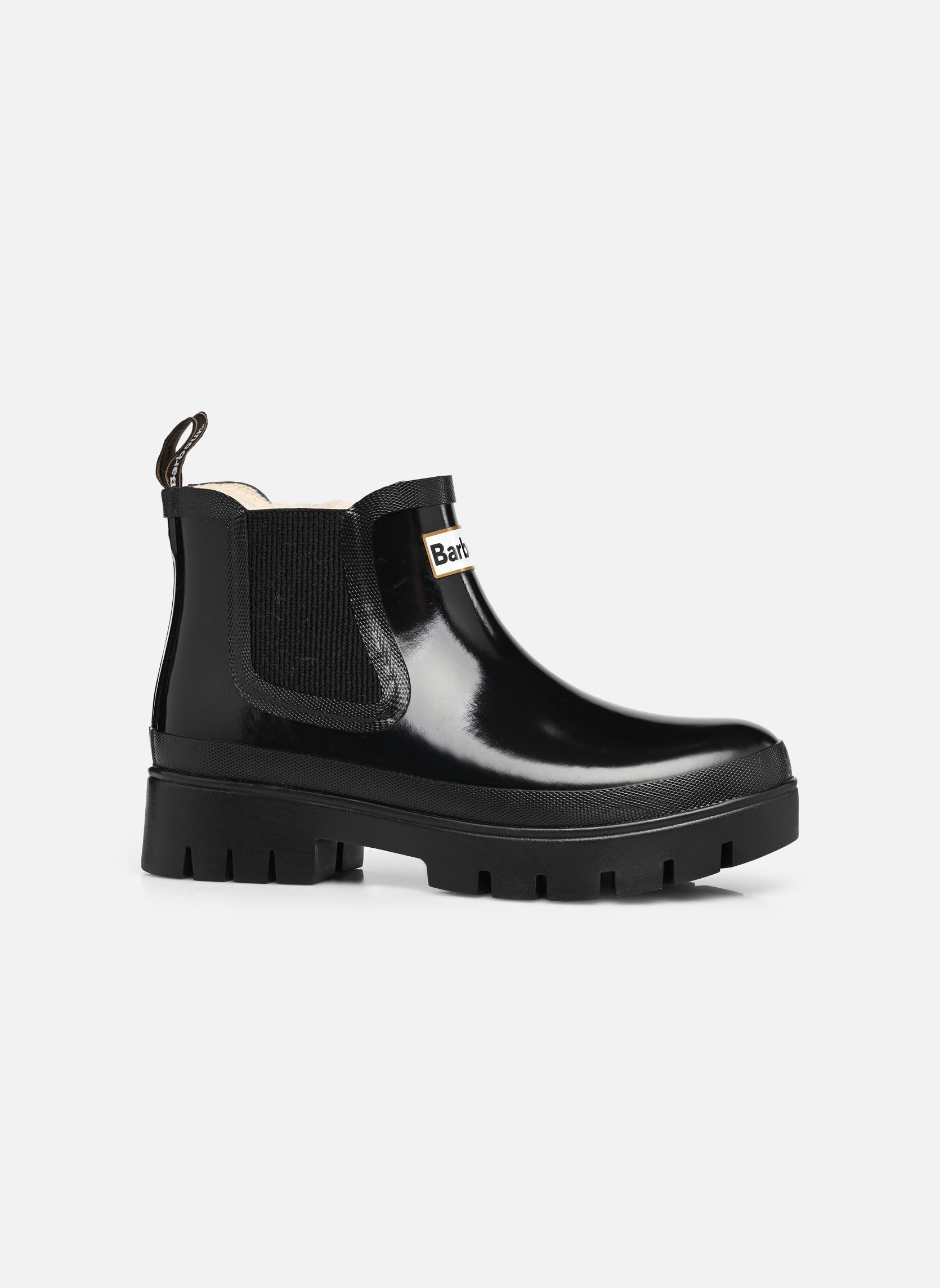 Gummistiefel Halton Faux Fur Welly damen schwarz Barbour Gummistiefel Halton Faux Fur Welly damen schwarz BLACK GLOSS