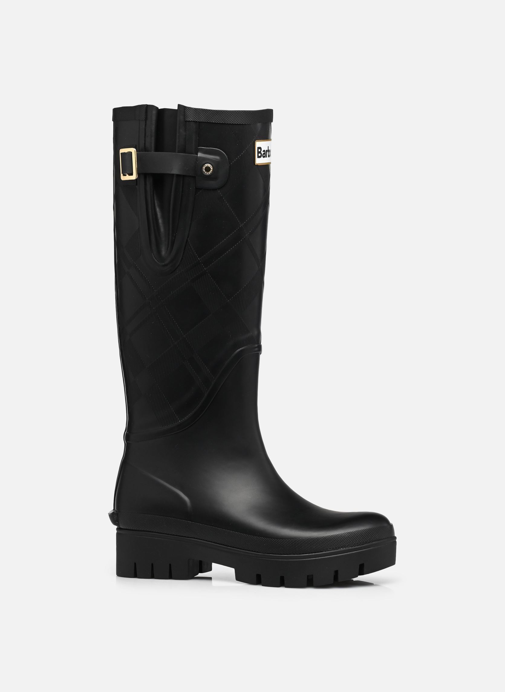 Gummistiefel Leighton Tartan Tall Welly damen schwarz Barbour Gummistiefel Leighton Tartan Tall Welly damen schwarz BLACK