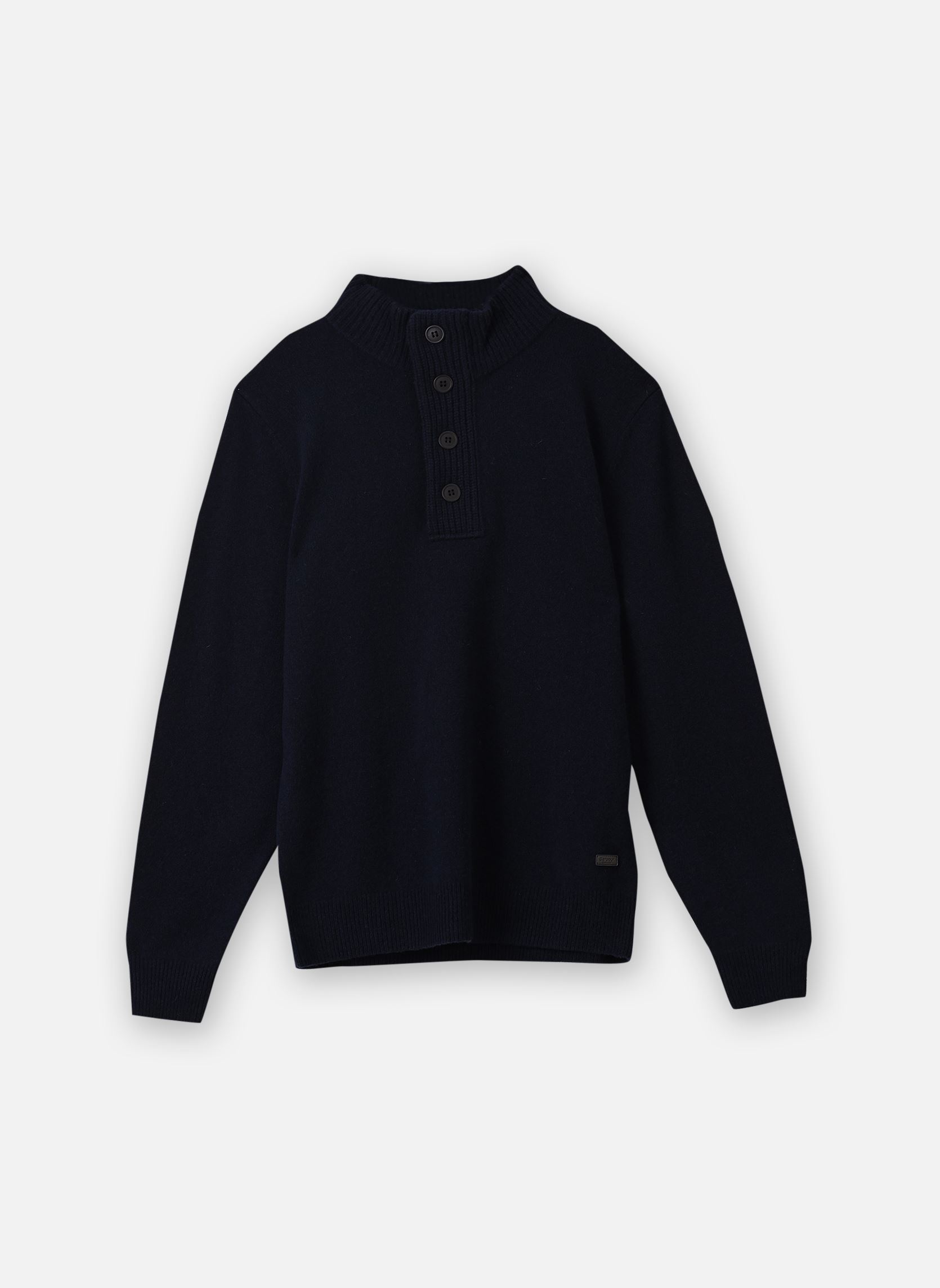 Pullover Essential Patch Half Zip Knitted Jumper herren marineblau Barbour Pullover Essential Patch Half Zip Knitted Jumper herren marineblau NAVY