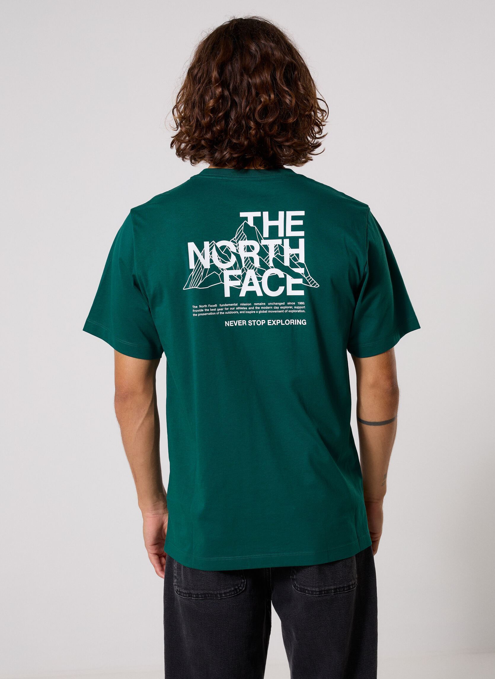 Tee-shirts M Mountain Sketch Regular Short Sleeve homme vert The North Face Tee-shirts M Mountain Sketch Regular Short Sleeve homme vert PACIFIC TEAL