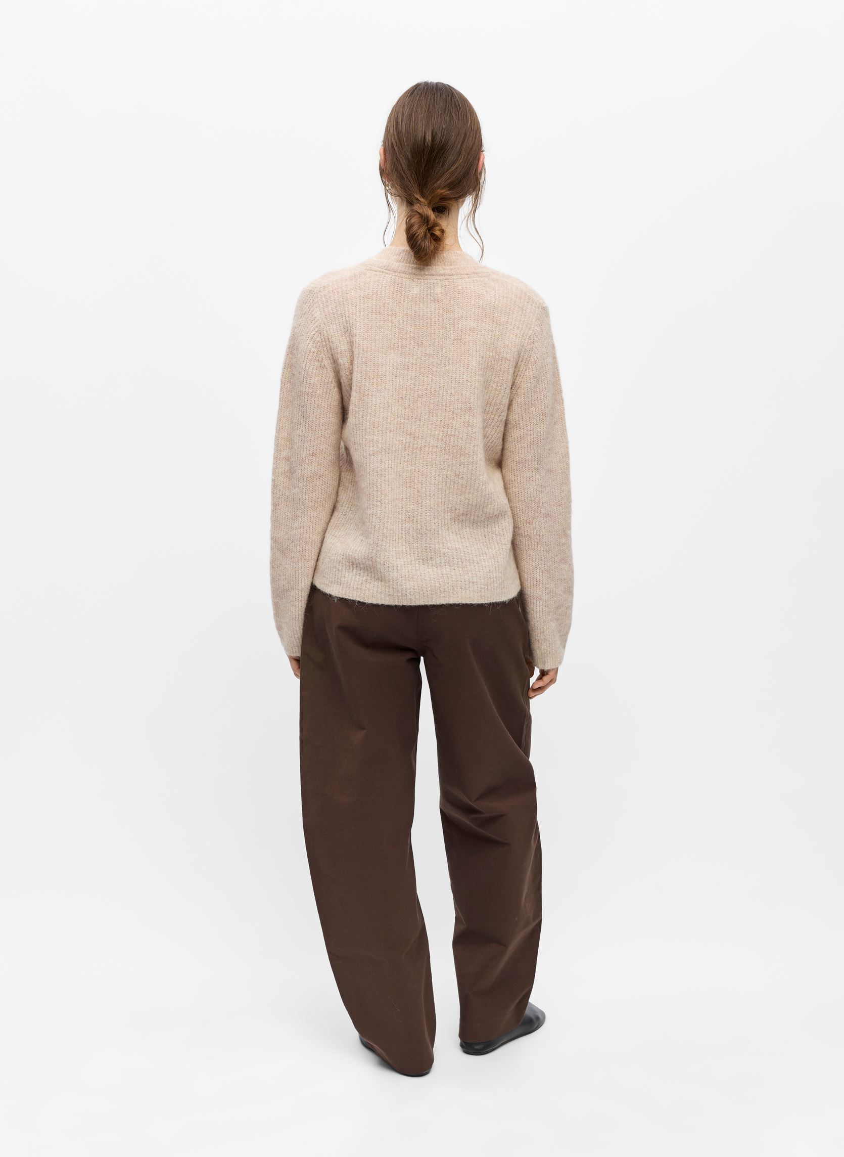 Pullover Objagate V-Neck L/S Knit Pullover Div damen beige OBJECT Pullover Objagate V-Neck L/S Knit Pullover Div damen beige HUMUS