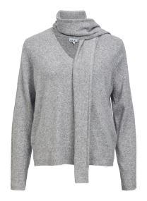 Truien Objchuma L/S Lo Knit Scarf Pullover Noos dames grijs OBJECT Truien Objchuma L/S Lo Knit Scarf Pullover Noos dames grijs LIGHT GREY MELANGE