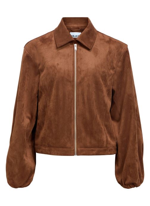 OBJECT Vestes et manteaux Objdenna L/S Short Jacket Noos femme marron