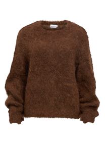 Truien Objharry L/S Lo Knit Pullover Noos dames bruin OBJECT Truien Objharry L/S Lo Knit Pullover Noos dames bruin CARAFE